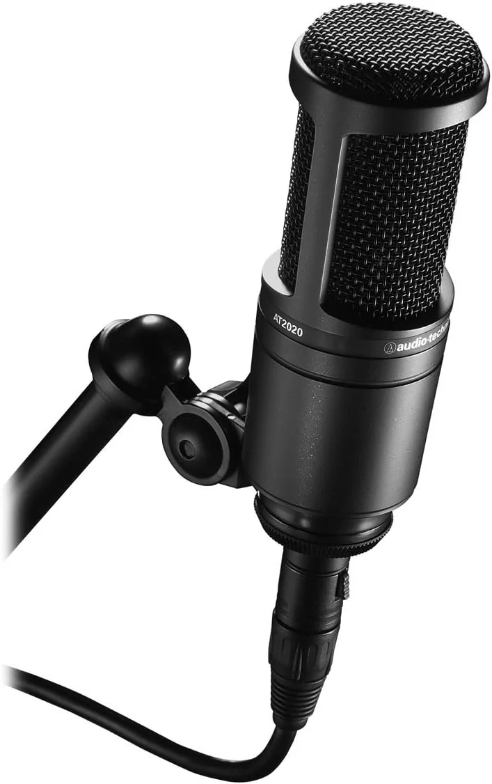 بسته میکروفون کاندنسر کاردیوید Audio-Technica AT2020 به همراه پاپ فیلتر، کابل XLR و پارچه پولیش Austin Bazaar بسته میکروفون کاندنسر کاردیوید Audio-Technica AT2020 به همراه پاپ فیلتر، کابل XLR و پارچه پولیش Austin Bazaar