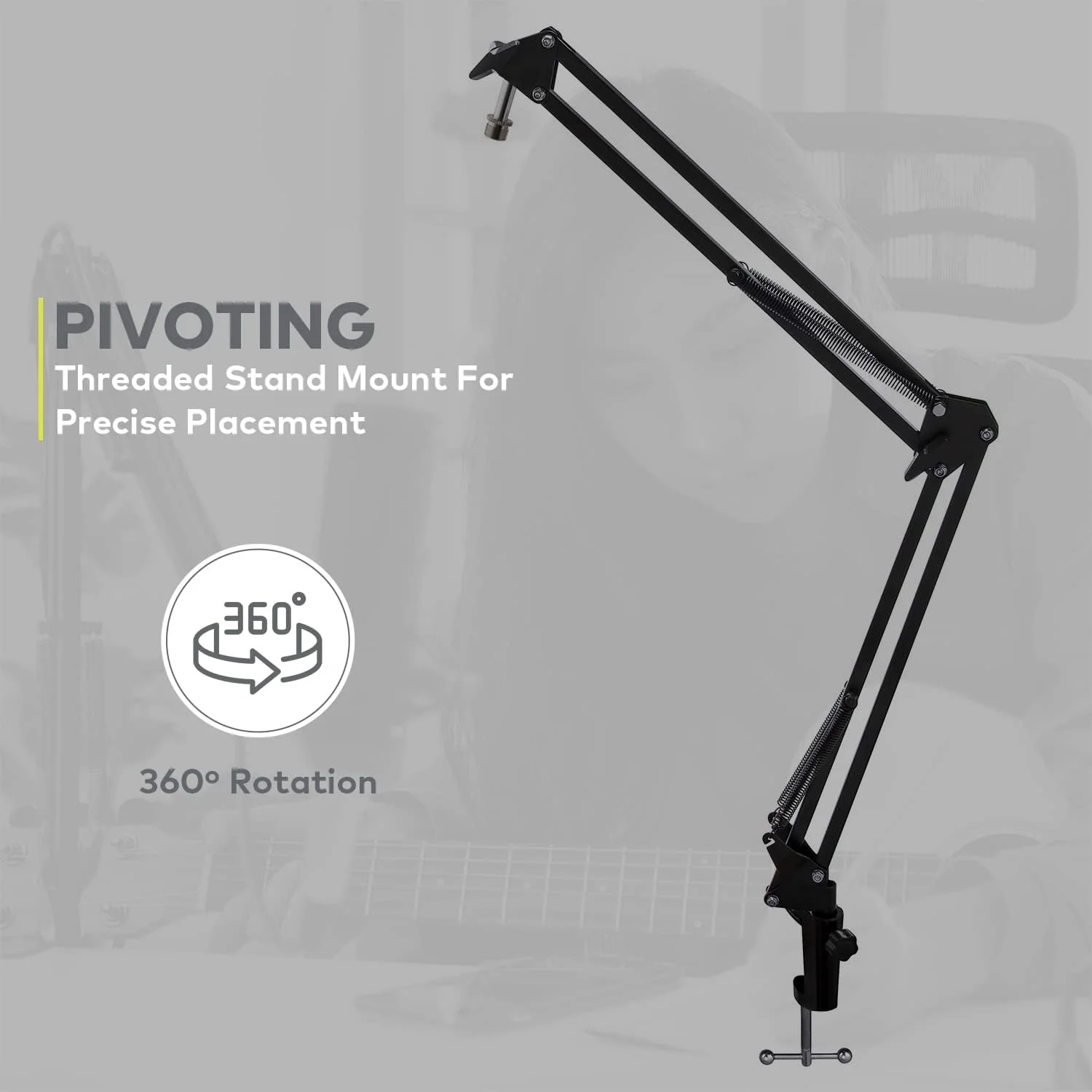 میکروفون استودیویی کاندنسر Audio-Technica AT2020 به همراه فیلتر Knox Gear، بازوی بوم، کابل و بسته شوک مونت (5 قطعه) میکروفون استودیویی کاندنسر Audio-Technica AT2020 به همراه فیلتر Knox Gear، بازوی بوم، کابل و بسته شوک مونت (5 قطعه)