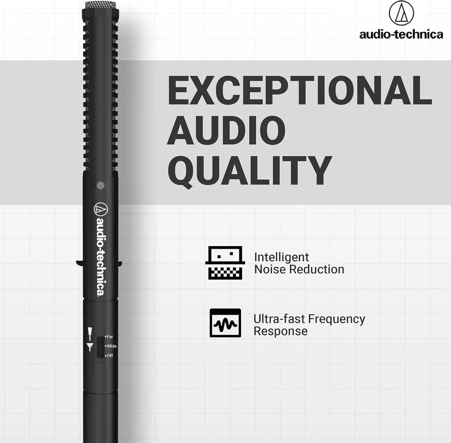 میکروفون شات گان کندانسر Audio-Technica ATR6550x (سری ATR)، مشکی میکروفون شات گان کندانسر Audio-Technica ATR6550x (سری ATR)، مشکی