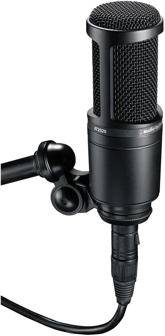 میکروفون کاندنسر کاردیوئید Audio-Technica AT2020، همراه با بازوی پخش با فنرهای داخلی و کابل XLR یکپارچه 10 فوتی میکروفون کاندنسر کاردیوئید Audio-Technica AT2020، همراه با بازوی پخش با فنرهای داخلی و کابل XLR یکپارچه 10 فوتی