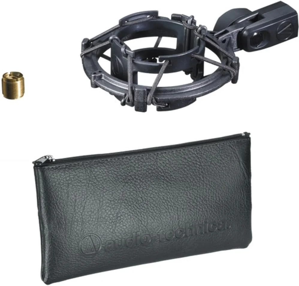 بسته میکروفون کاندنسر کاردیود Audio-Technica AT2035 به همراه کابل XLR + بازوی میکروفون + پاپ شیلد U شکل + پارچه میکروفایبر (5 قطعه) بسته میکروفون کاندنسر کاردیود Audio-Technica AT2035 به همراه کابل XLR + بازوی میکروفون + پاپ شیلد U شکل + پارچه میکروفایبر (5 قطعه)