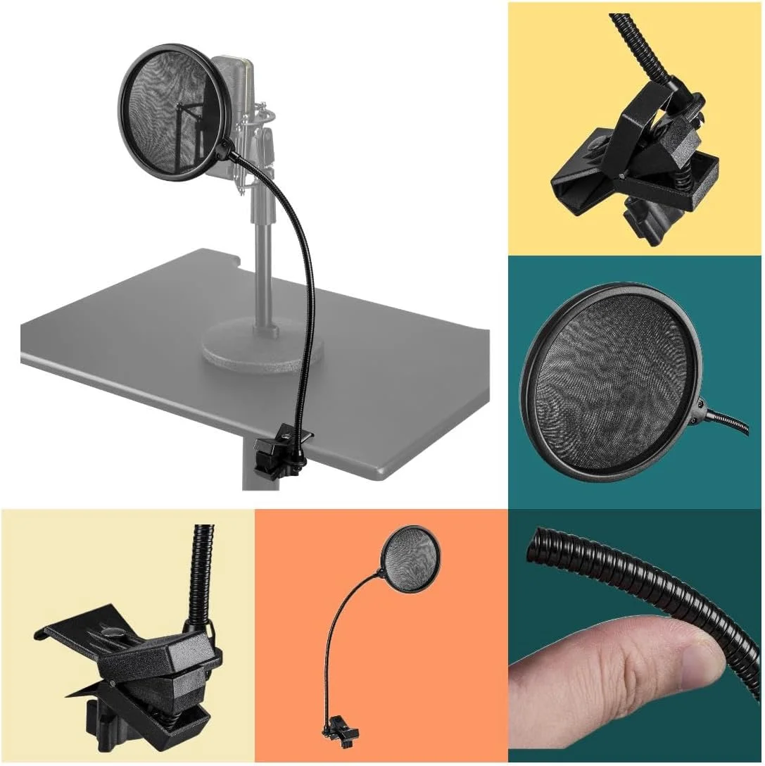 بسته میکروفون استودیویی کاندنسر Audio-Technica AT2020 به همراه پاپ فیلتر و کابل XLR