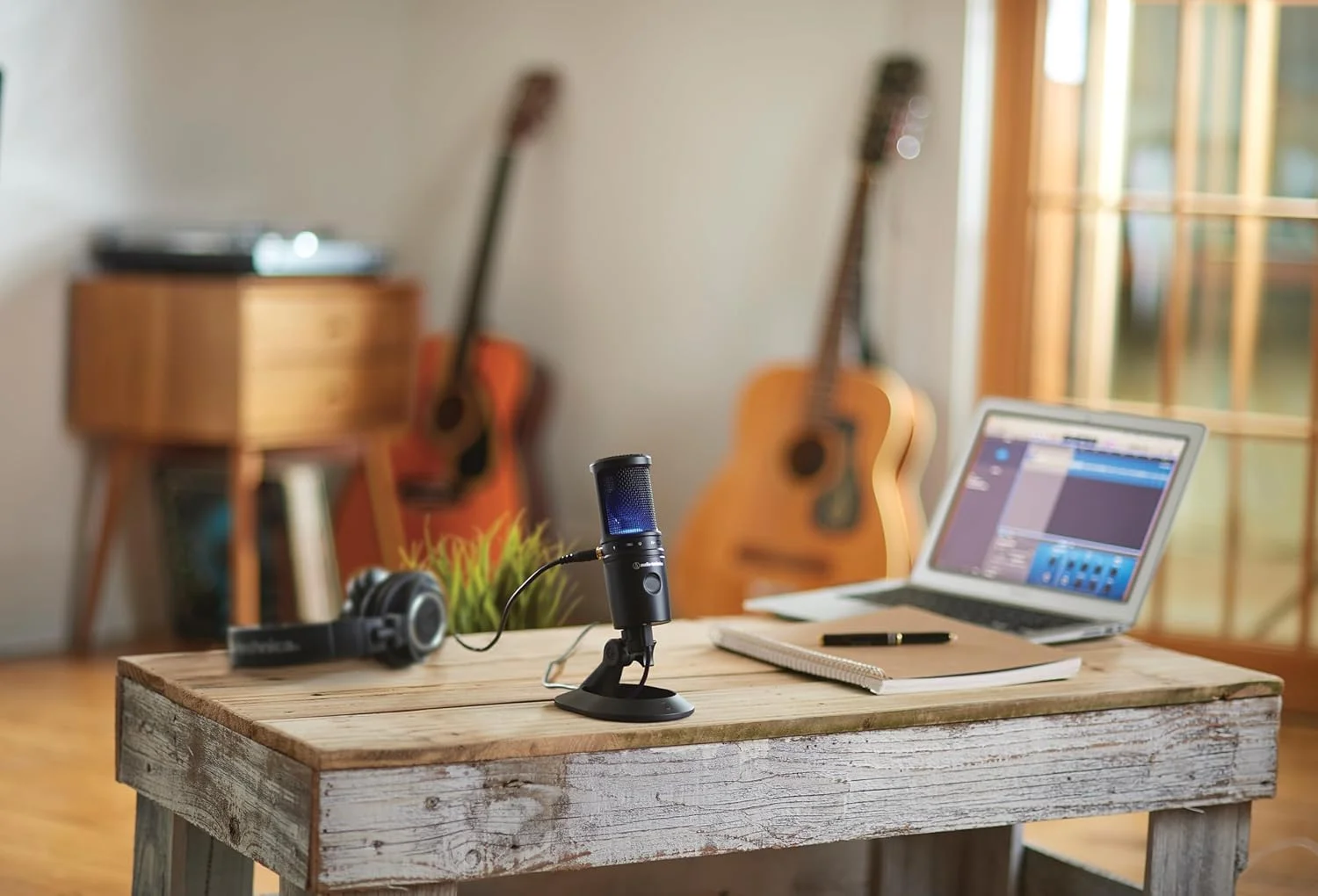 میکروفون USB کاندنسر کاردیوئید Audio-Technica AT2020USB-X میکروفون USB کاندنسر کاردیوئید Audio-Technica AT2020USB-X