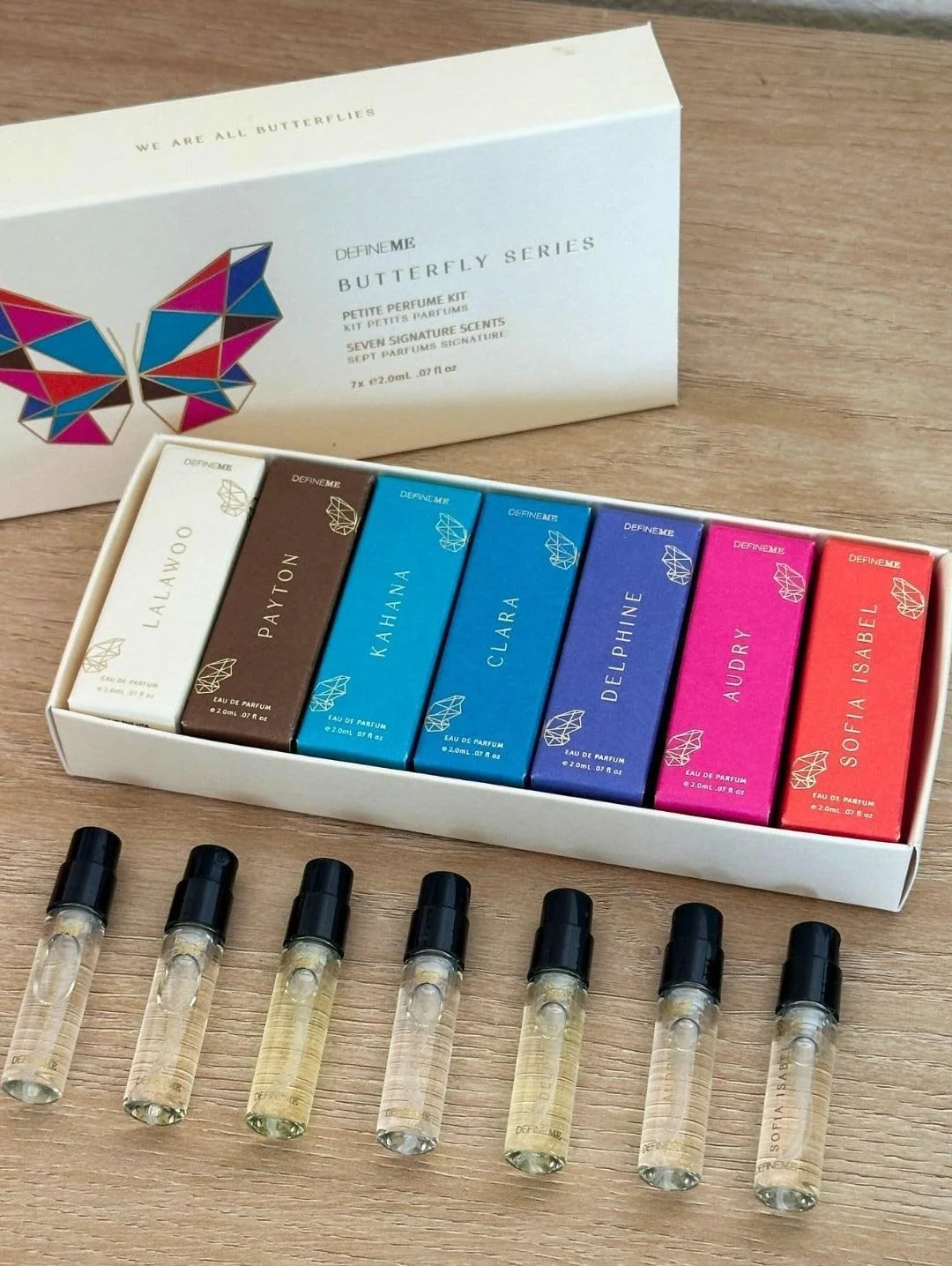 ست هدیه مینی عطر DefineMe، بسته 7 رایحه، میست های عطر طبیعی برای زنان، کیت نمونه برداری کوچک ست هدیه مینی عطر DefineMe، بسته 7 رایحه، میست های عطر طبیعی برای زنان، کیت نمونه برداری کوچک