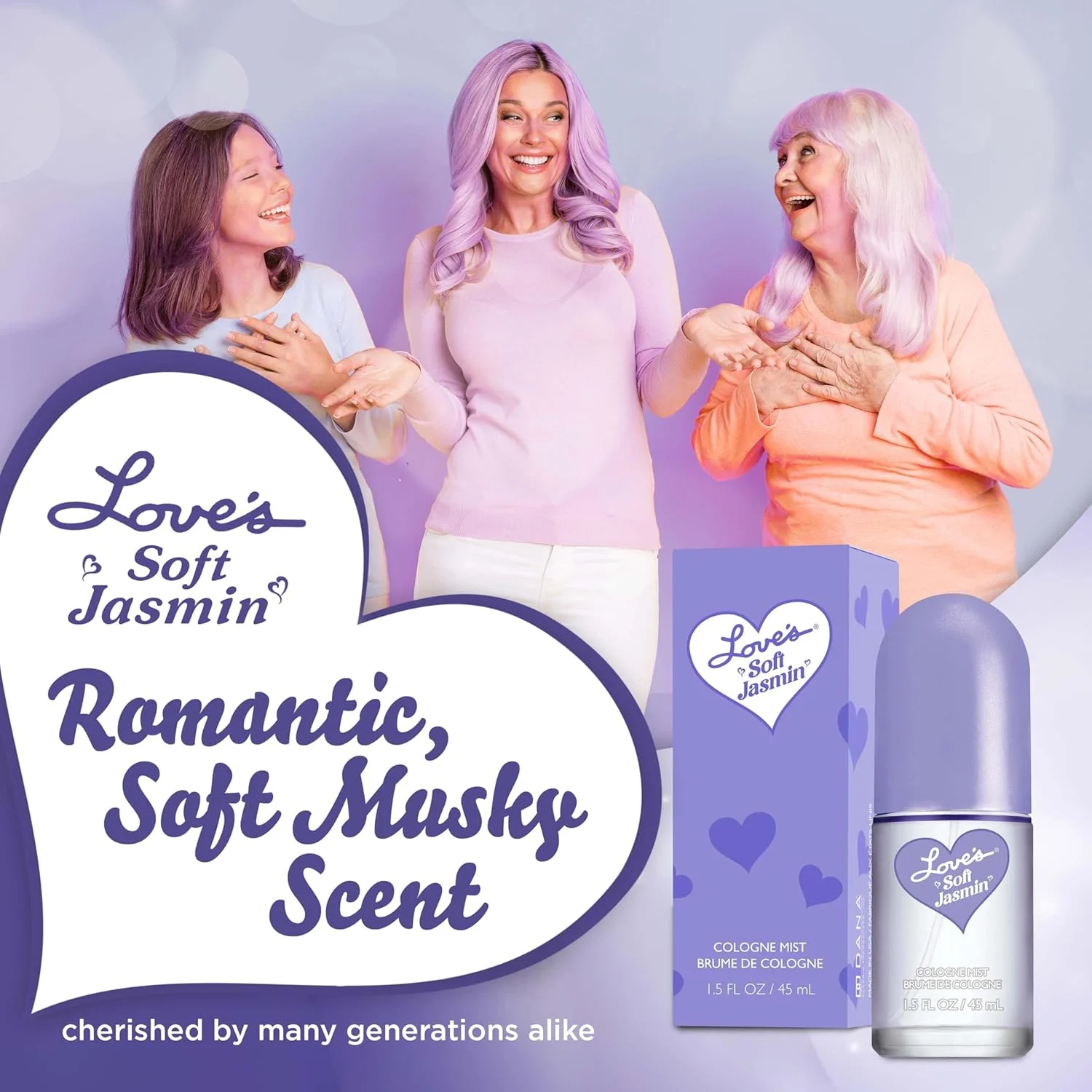 اسپری بدن کلن یاس نرم Dana Love's - اسپری بدن عطر یاس رمانتیک برای زنان با رایحه نرم، گلی و مشک (45 میلی لیتر) اسپری بدن کلن یاس نرم Dana Love's - اسپری بدن عطر یاس رمانتیک برای زنان با رایحه نرم، گلی و مشک (45 میلی لیتر)