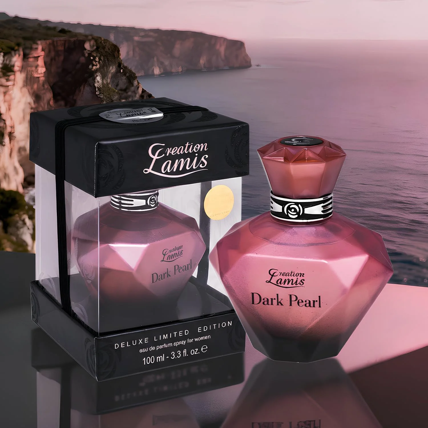 ادکلن زنانه کریشن لامیس - Deluxe Dark Pearl | رایحه گلی، میوه ای و چوبی ماندگار | ادو پرفیوم (EDP) - 100 میلی لیتر ادکلن زنانه کریشن لامیس - Deluxe Dark Pearl | رایحه گلی، میوه ای و چوبی ماندگار | ادو پرفیوم (EDP) - 100 میلی لیتر