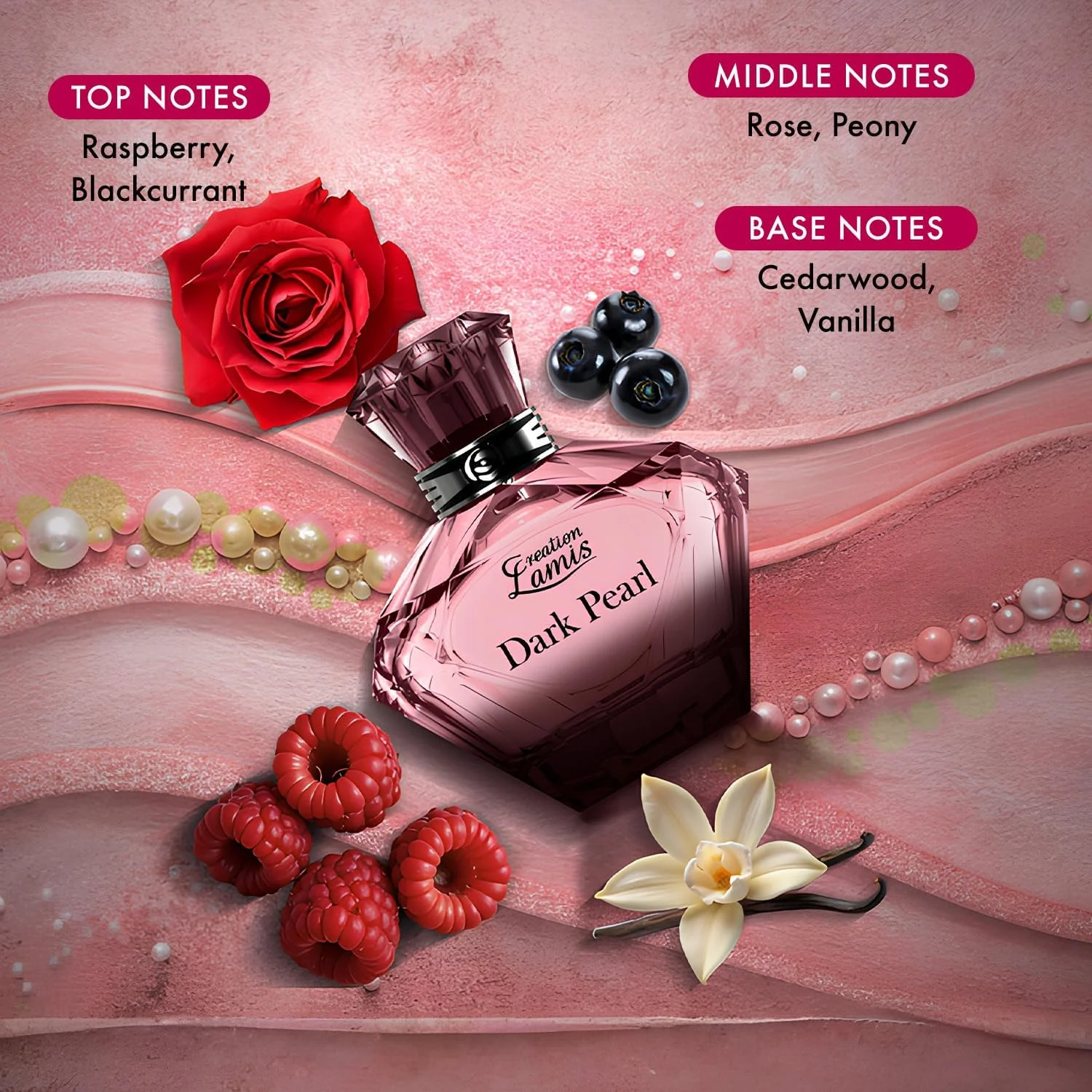 ادکلن زنانه کریشن لامیس - Deluxe Dark Pearl | رایحه گلی، میوه ای و چوبی ماندگار | ادو پرفیوم (EDP) - 100 میلی لیتر ادکلن زنانه کریشن لامیس - Deluxe Dark Pearl | رایحه گلی، میوه ای و چوبی ماندگار | ادو پرفیوم (EDP) - 100 میلی لیتر