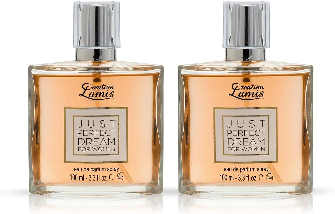 Creation Lamis - Just Perfect Dreams (بسته 2 عددی) | رایحه گلی، میوه ای و چوبی ماندگار | عطر زنانه | ادو پرفیوم (EDP) - 100 میلی لیتر / 3.4 fl.oz