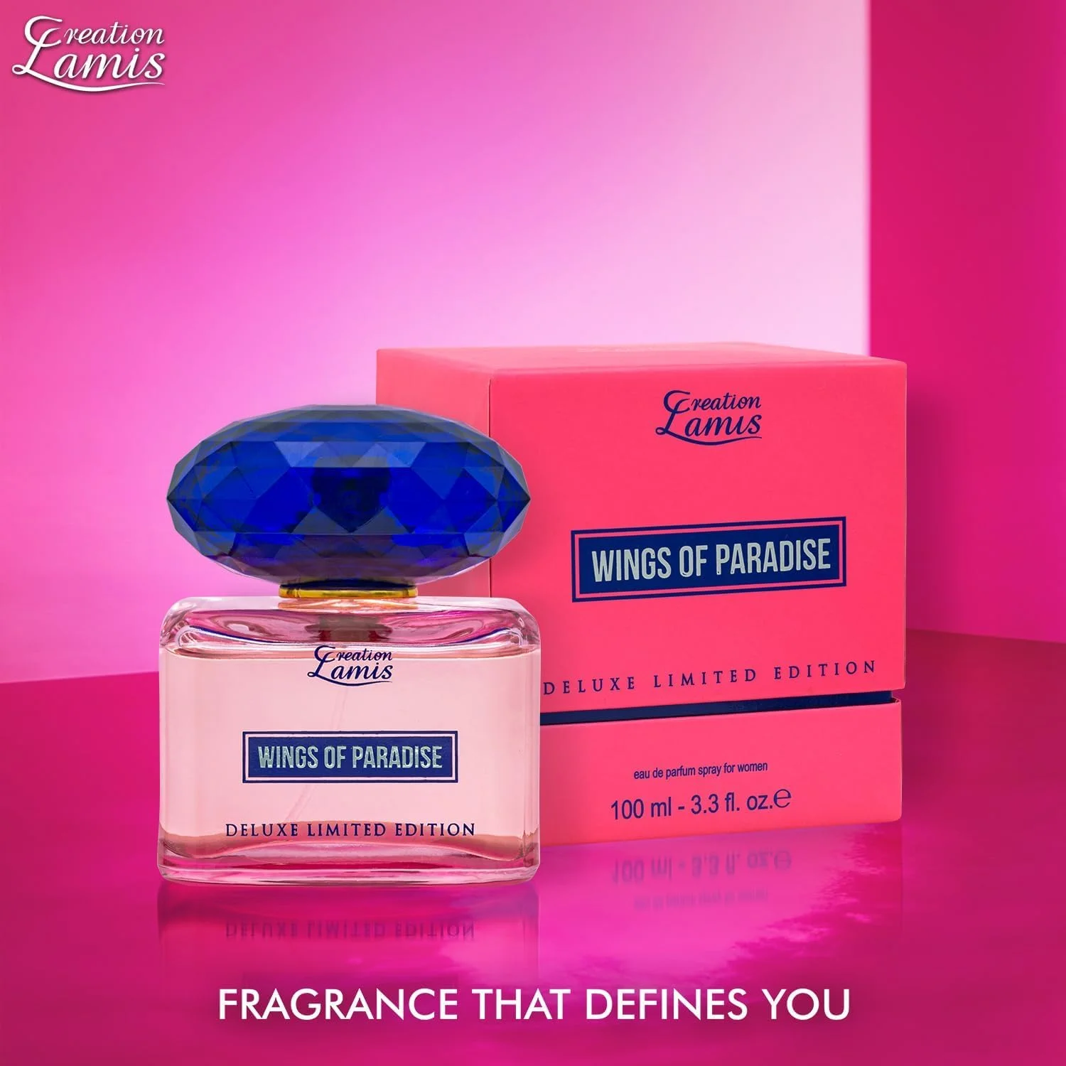 ادو پرفیوم زنانه Creation Lamis Deluxe Wings Of Paradise، رایحه گلی ماندگار زنانه، عطر بدن زنانه (100 میلی لیتر) ادو پرفیوم زنانه Creation Lamis Deluxe Wings Of Paradise، رایحه گلی ماندگار زنانه، عطر بدن زنانه (100 میلی لیتر)