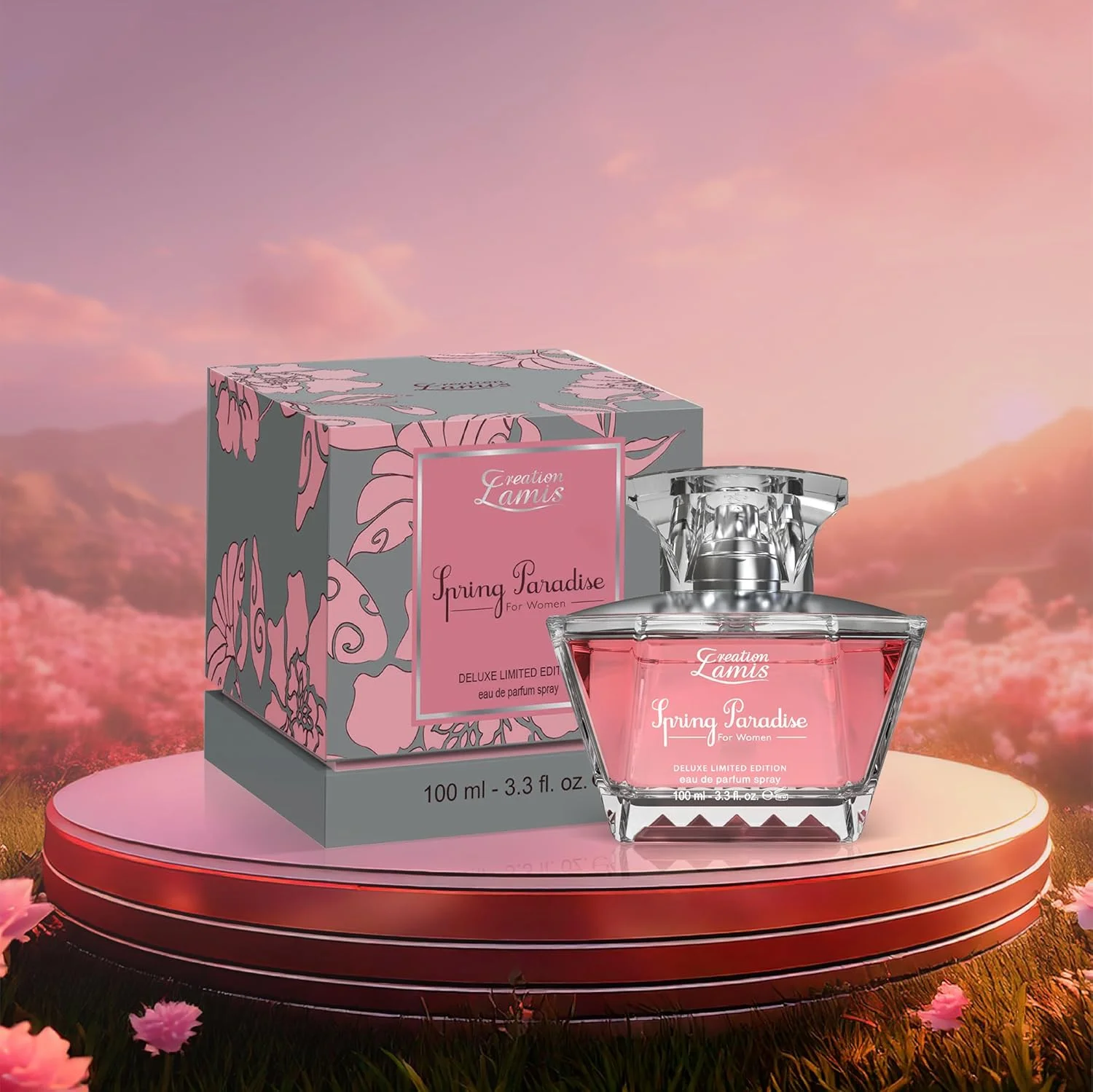 Creation Lamis - Deluxe Spring Paradise | عطر تند و چوبی ماندگار | عطر زنانه | ادو پرفیوم (EDP) - 100 میلی لیتر Creation Lamis - Deluxe Spring Paradise | عطر تند و چوبی ماندگار | عطر زنانه | ادو پرفیوم (EDP) - 100 میلی لیتر