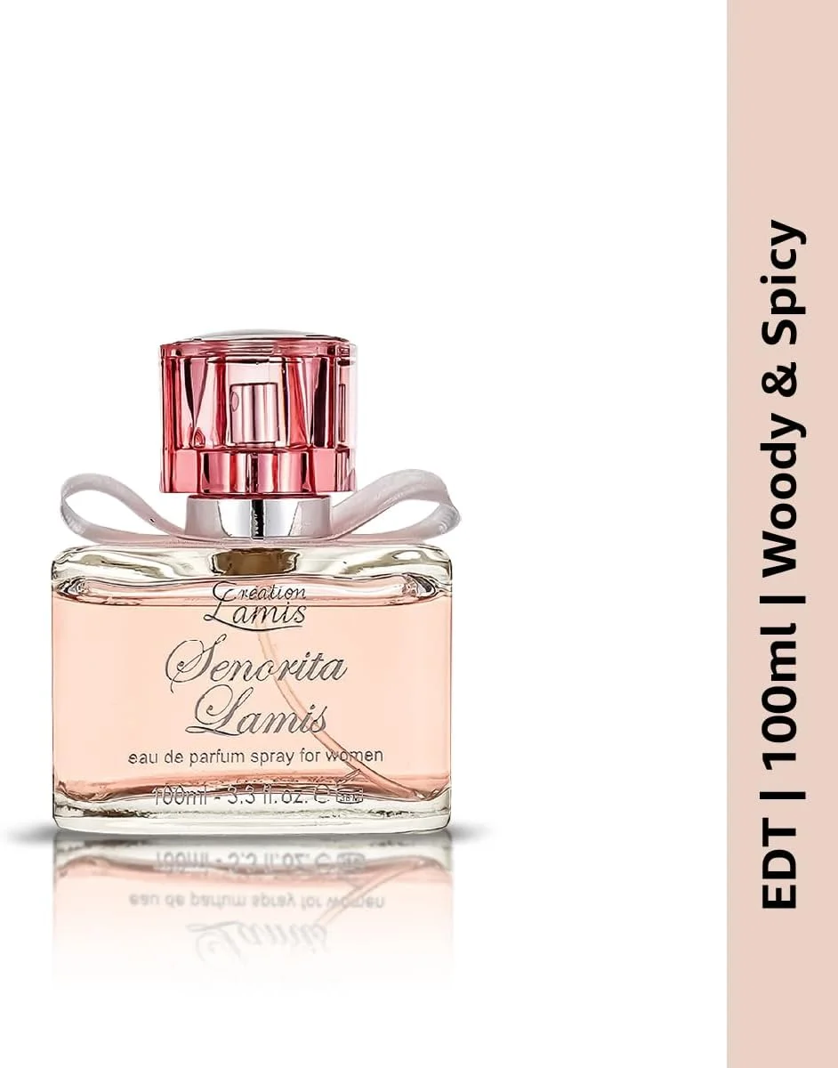 کریشن لامیس - Senorita Lamis | رایحه ماندگار شیپر، گلی و میوه ای | عطر زنانه | ادو پرفیوم (EDP) - 100 میلی لیتر / 3.4 fl.oz کریشن لامیس - Senorita Lamis | رایحه ماندگار شیپر، گلی و میوه ای | عطر زنانه | ادو پرفیوم (EDP) - 100 میلی لیتر / 3.4 fl.oz