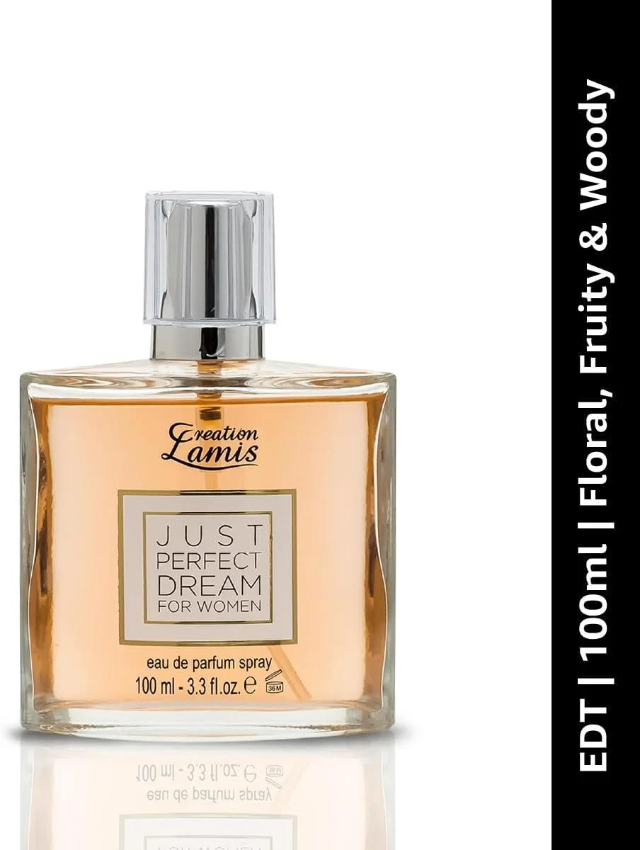 Creation Lamis - Just Perfect Dreams (بسته 2 عددی) | رایحه گلی، میوه ای و چوبی ماندگار | عطر زنانه | ادو پرفیوم (EDP) - 100 میلی لیتر / 3.4 fl.oz Creation Lamis - Just Perfect Dreams (بسته 2 عددی) | رایحه گلی، میوه ای و چوبی ماندگار | عطر زنانه | ادو پرفیوم (EDP) - 100 میلی لیتر / 3.4 fl.oz