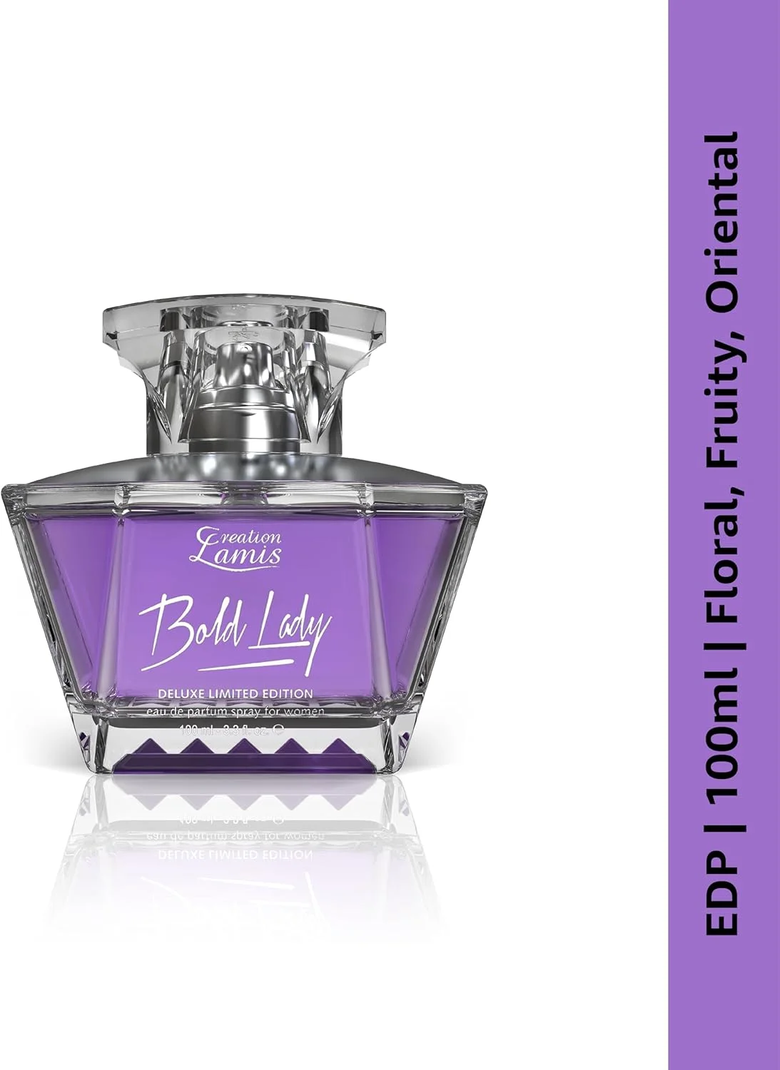 ادکلن زنانه کریشن لامیس - Bold Lady | رایحه گلی، میوه ای و شرقی ماندگار | ادو پرفیوم (EDP) - 100 میلی لیتر