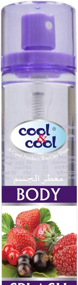 بادی اسپلش کول اند کول با رایحه میکس بری | بادی میست، عطر، خوشبو کننده، مناسب استفاده روزانه | 16۰ میلی لیتر | بنفش بادی اسپلش کول اند کول با رایحه میکس بری | بادی میست، عطر، خوشبو کننده، مناسب استفاده روزانه | 16۰ میلی لیتر | بنفش