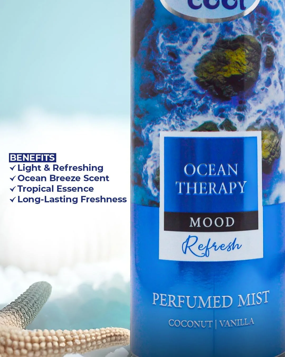 اسپری خوشبو کننده بدن کول اند کول مدل Ocean Therapy حجم 250 میلی لیتر - نارگیل و وانیل، بادی میست استوایی با طراوت برای آقایان و بانوان اسپری خوشبو کننده بدن کول اند کول مدل Ocean Therapy حجم 250 میلی لیتر - نارگیل و وانیل، بادی میست استوایی با طراوت برای آقایان و بانوان