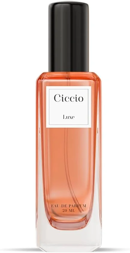 عطر زنانه لوکس Ciccio Luxe Eau De Perfume با رایحه ترنج، لیمو، گل رز، وانیل و عنبر، عطر مایع لوکس با ماندگاری طولانی، عطر عالی برای تابستان، 20 میلی لیتر
