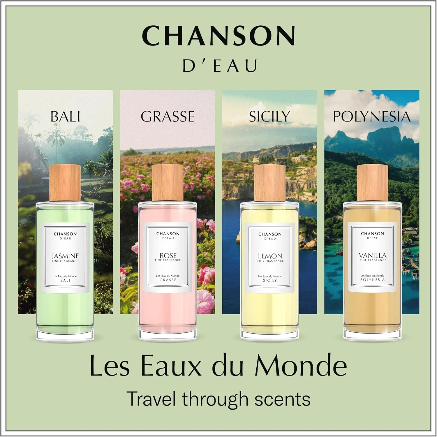 شانسون دِ اِئو | Les Eaux du Monde | رایحه گرم و دلپذیر گورمند | ادو تویلت زنانه | وانیل، 100 میلی لیتر شانسون دِ اِئو | Les Eaux du Monde | رایحه گرم و دلپذیر گورمند | ادو تویلت زنانه | وانیل، 100 میلی لیتر
