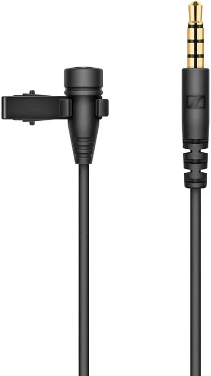 میکروفون یقه‌ای امنی‌دایرکشنال Sennheiser XS Lav با گیره و کانکتور 3.5 میلی‌متری TRRS برای موبایل و کامپیوتر، 509260، مشکی