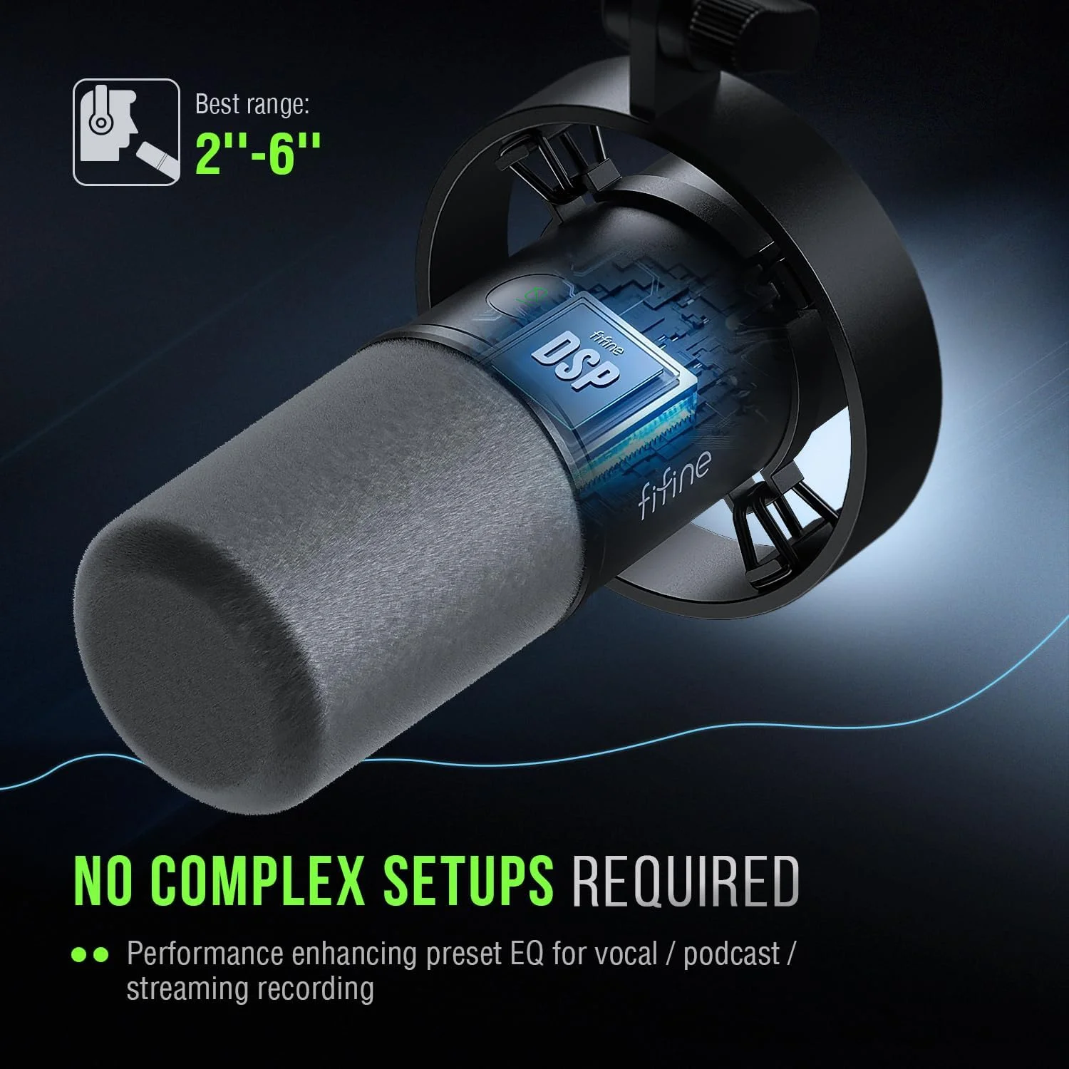 میکروفون دینامیک FIFINE، میکروفون ضبط پادکست XLR/USB برای وکال، صداگذاری و استریمینگ، میکروفون استودیویی فلزی با قطع صدا، جک هدفون، کنترل حجم صدا مانیتورینگ، بادگیر-Amplitank K688 میکروفون دینامیک FIFINE، میکروفون ضبط پادکست XLR/USB برای وکال، صداگذاری و استریمینگ، میکروفون استودیویی فلزی با قطع صدا، جک هدفون، کنترل حجم صدا مانیتورینگ، بادگیر-Amplitank K688