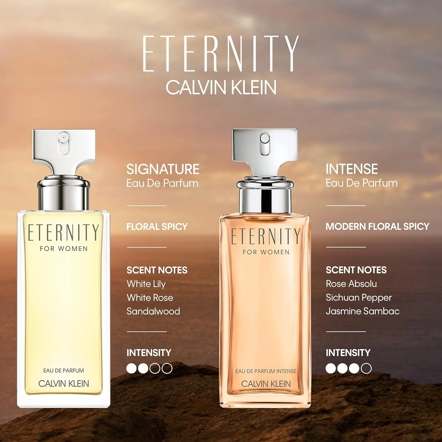 عطر زنانه کالوین کلاین Eternity Intense ادو پرفیوم 100 میلی لیتر عطر زنانه کالوین کلاین Eternity Intense ادو پرفیوم 100 میلی لیتر
