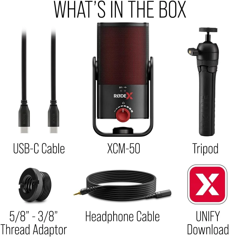میکروفون USB داینامیک حرفه ای RØDE X XCM-50 میکروفون USB داینامیک حرفه ای RØDE X XCM-50