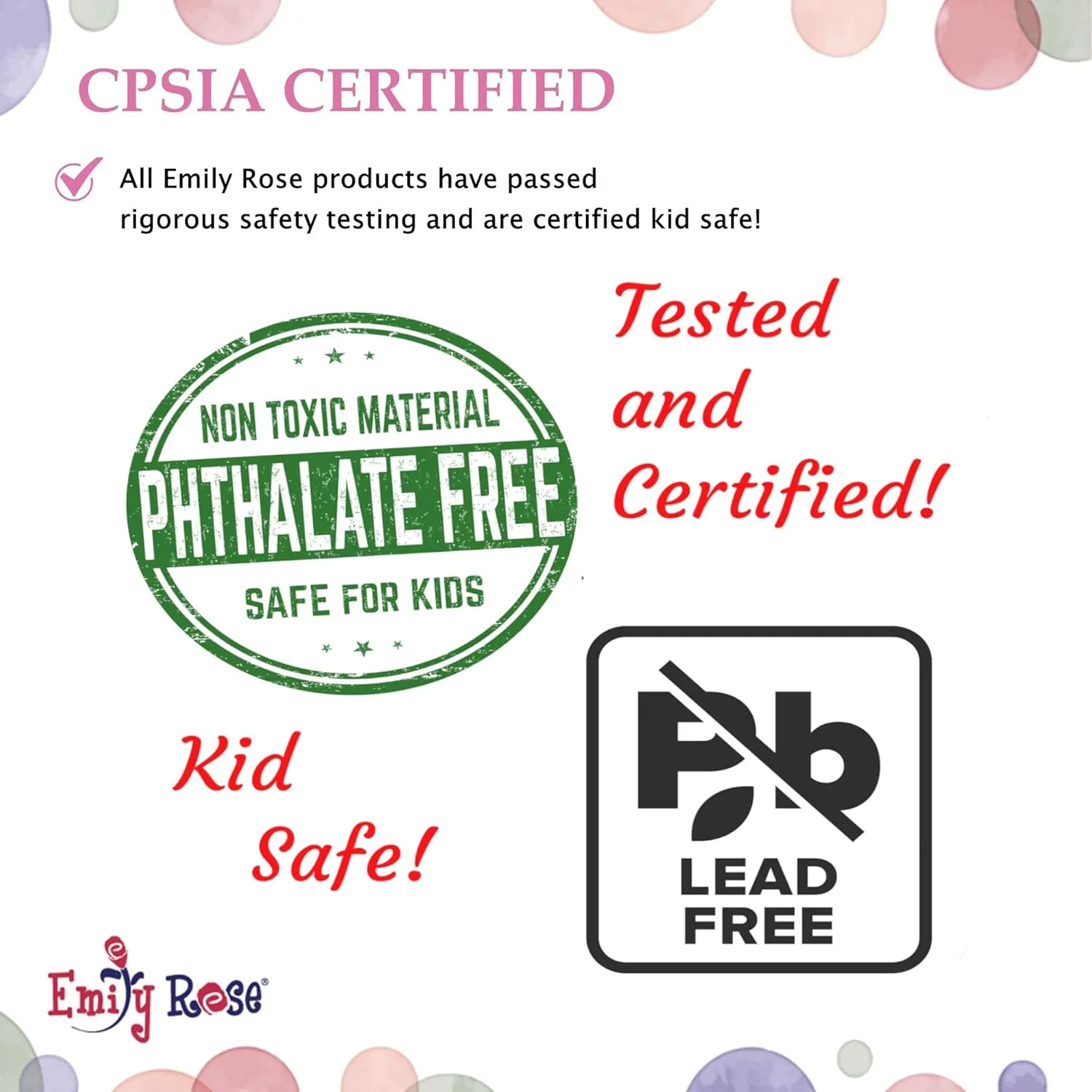 امیلی رز مناسب برای عروسک های 18 اینچی امریکن گرل | تی شرت های رنگین کمانی با بست Velcro - ست 5 تکه لباس عروسک 18 اینچی | بسته بندی شده در جعبه هدیه!