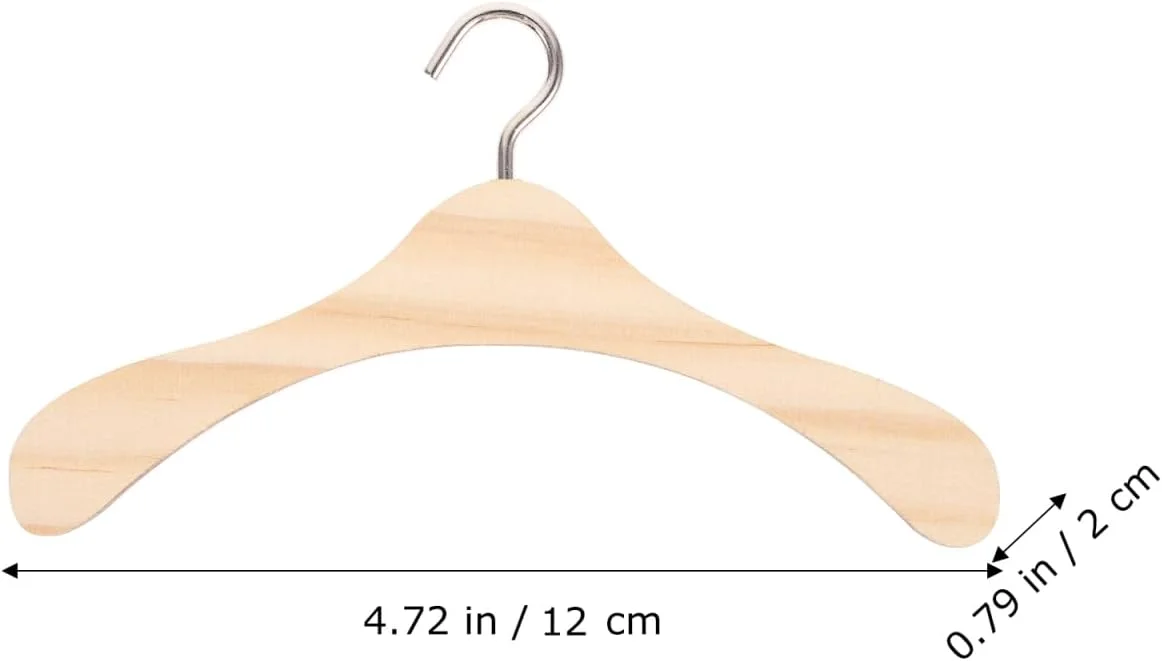 چوب لباسی چوبی WINOMO برای عروسک های 1/3 BJD، بسته 10 عددی چوب لباسی چوبی WINOMO برای عروسک های 1/3 BJD، بسته 10 عددی