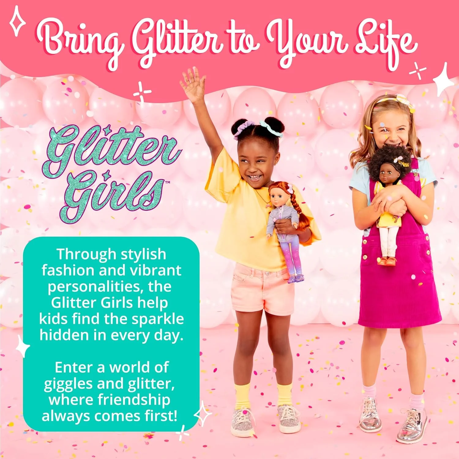 Glitter Girls by Battat - مجموعه لوازم جانبی کفش Glitter on the Go - لباس و لوازم جانبی عروسک 14 اینچی برای دختران 3 سال به بالا - اسباب بازی های کودکان
