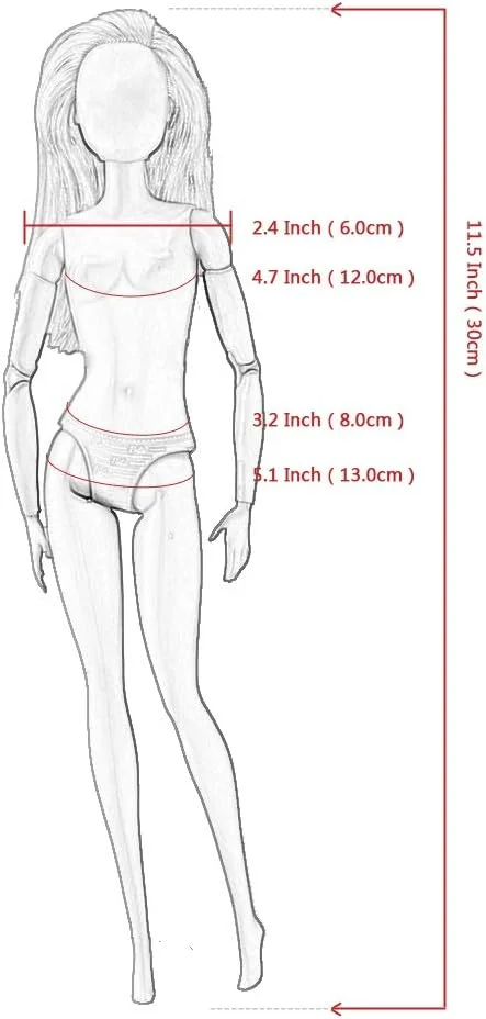 ای-تینگ بسته 15 عددی = 5 ست لباس/پوشاک مد روز غیر رسمی با 10 جفت کفش برای عروسک دخترانه سبک تصادفی (لباس غیر رسمی + دامن کوتاه)
