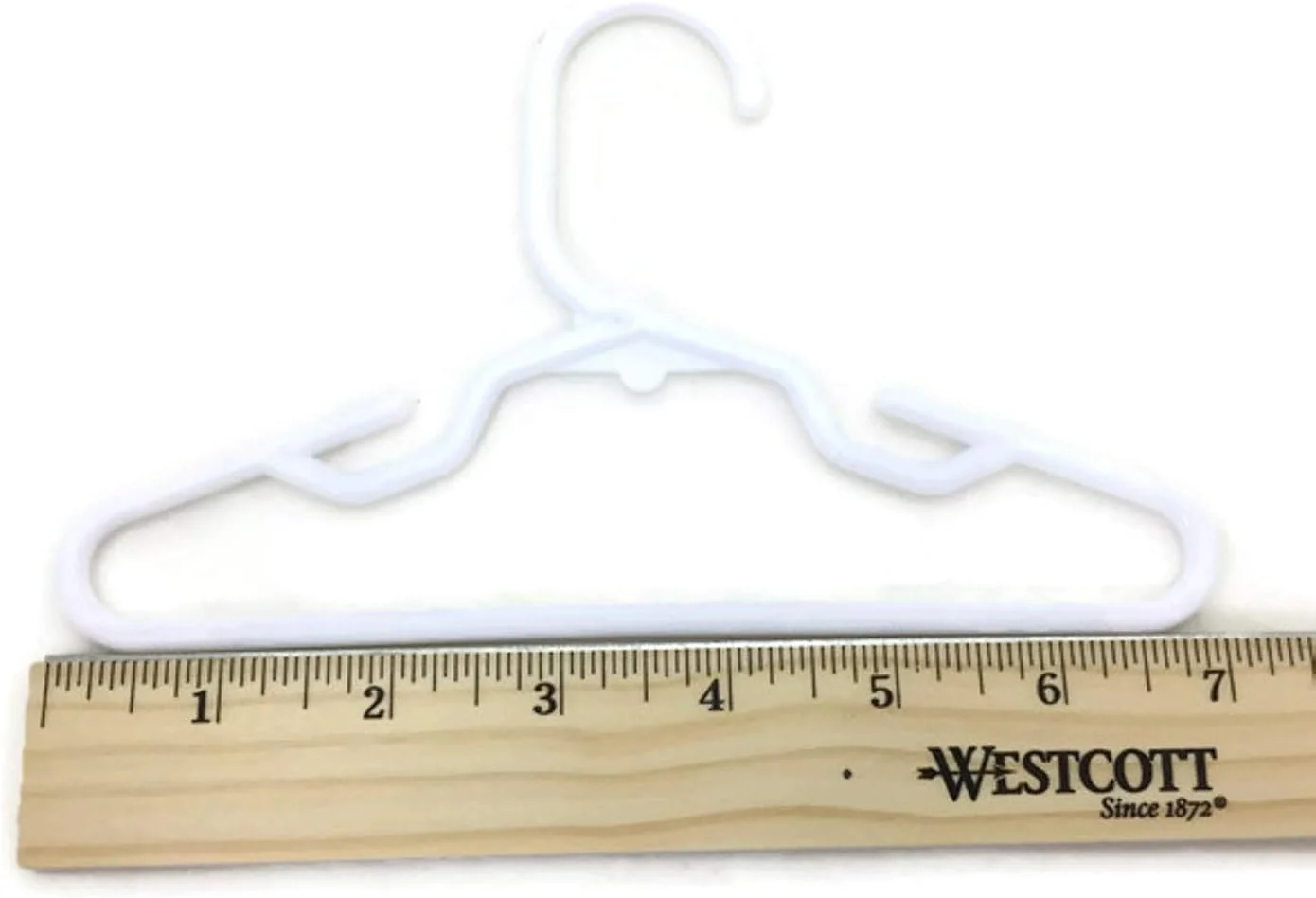 بوتیک عروسک دوری 24 عدد چوب لباسی پلاستیکی سفید مناسب لباس های عروسک های 18 اینچی امریکن گرل