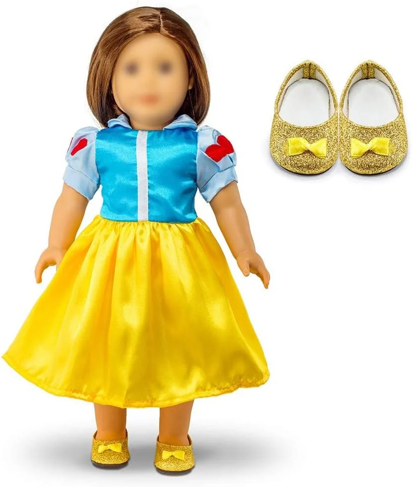 لباس پرنسس مناسب برای عروسک های 18 اینچی امریکن گرل به همراه کفش و اکسسوری