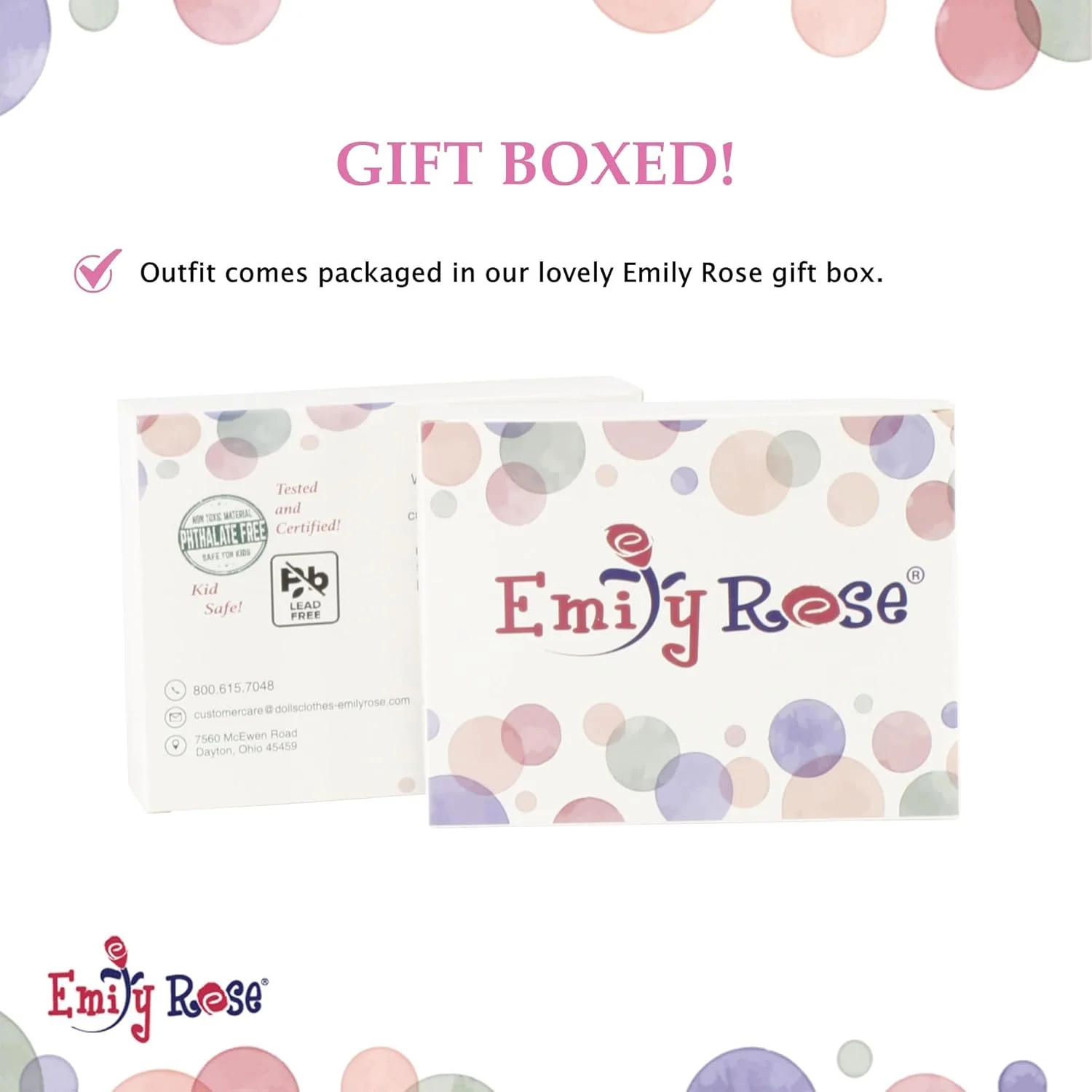 لباس عروسک 18 اینچی امیلی رز | لباس گرمکن 2 تکه تیم ایالات متحده آمریکا، شامل ژاکت با زیپ کامل و شلوار ست | مناسب برای عروسک های 18 اینچی امریکن گرل | بسته بندی شده در جعبه هدیه!