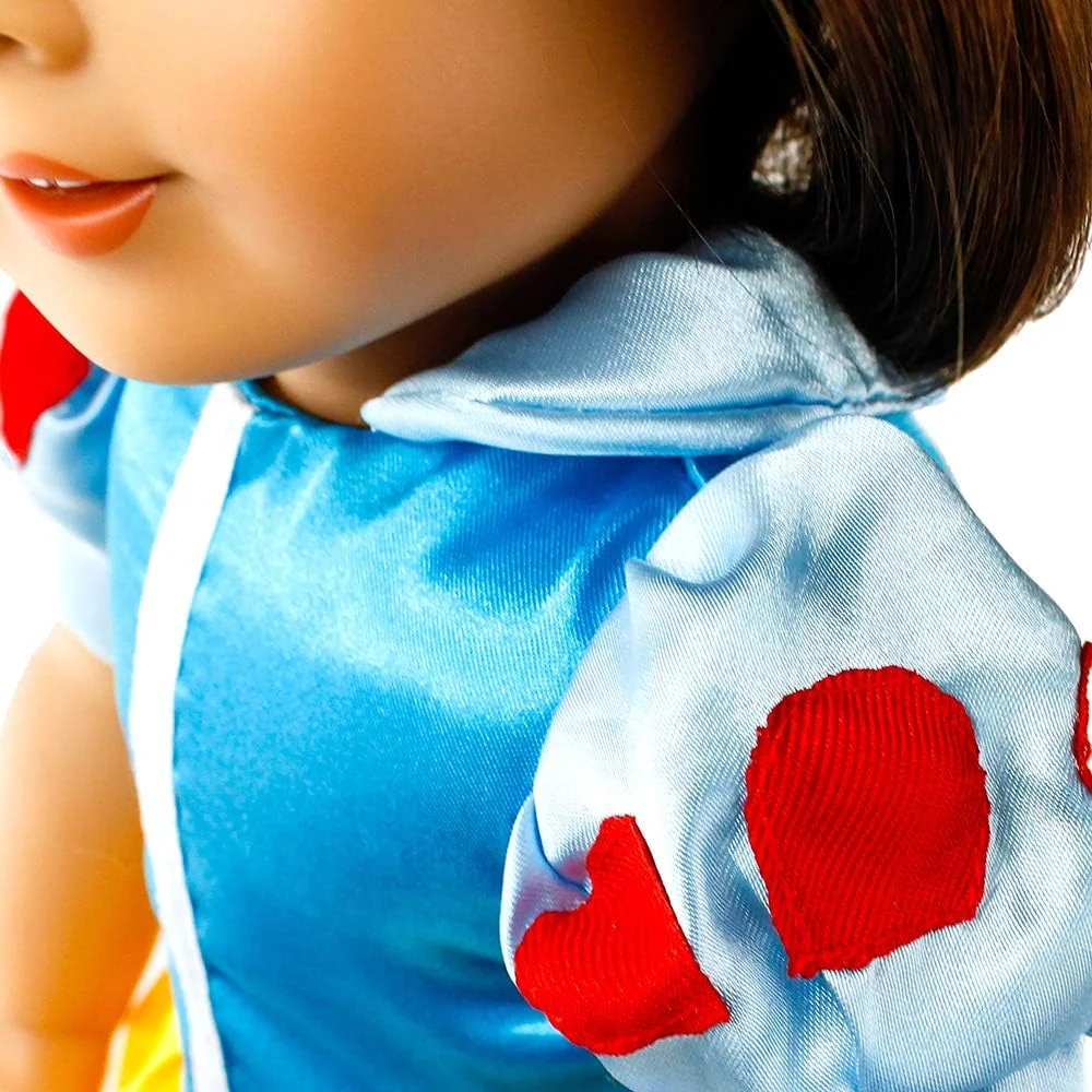 لباس پرنسس مناسب برای عروسک های 18 اینچی امریکن گرل به همراه کفش و اکسسوری لباس پرنسس مناسب برای عروسک های 18 اینچی امریکن گرل به همراه کفش و اکسسوری