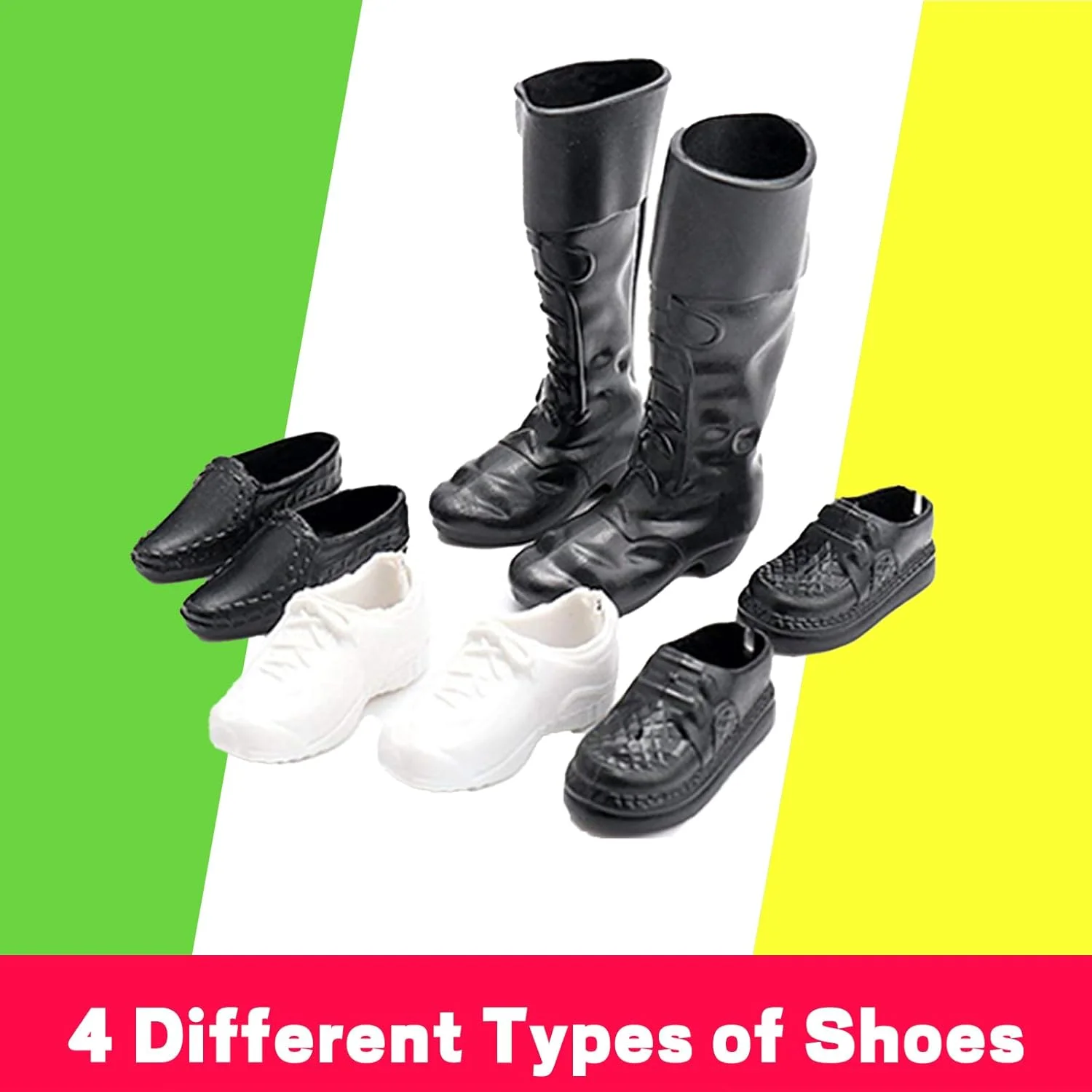 مجموعه 25 عددی لباس و لوازم جانبی عروسک پسرانه EuTengHao مناسب برای عروسک های 30 سانتی متری شامل 16 لباس مختلف پیراهن و شلوار جین، 4 جفت کفش برای عروسک پسرانه 30 سانتی متری، سگ، 2 راکت تنیس، ویولن و تخته موج سواری