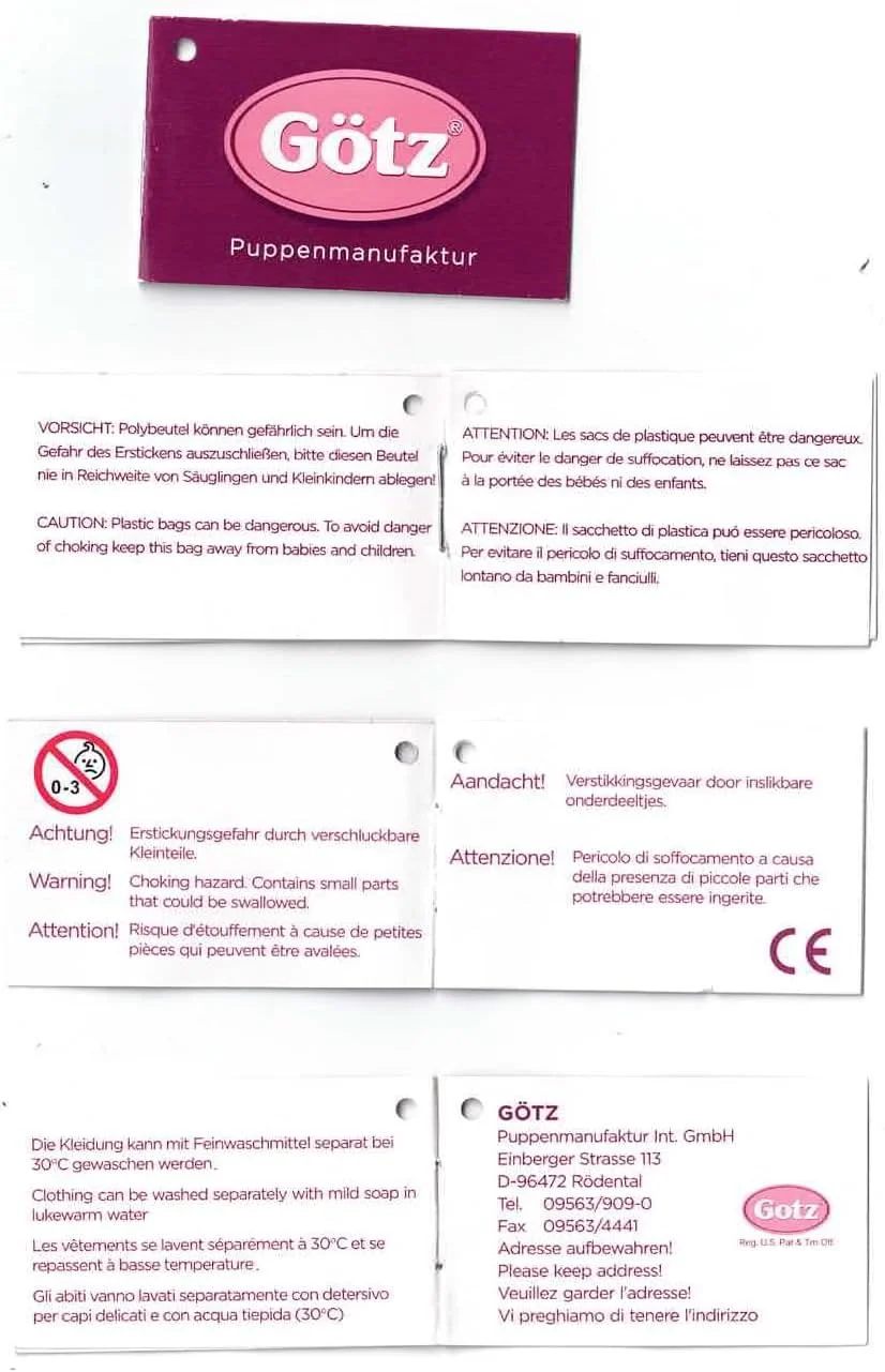 گوتز 2980 Gotz 3402980 ست لباس/لوازم جانبی کریسمس خزدار زمستانی - مناسب برای عروسک های ایستاده سایز XL (45-50 سانتی متر)، چند رنگ