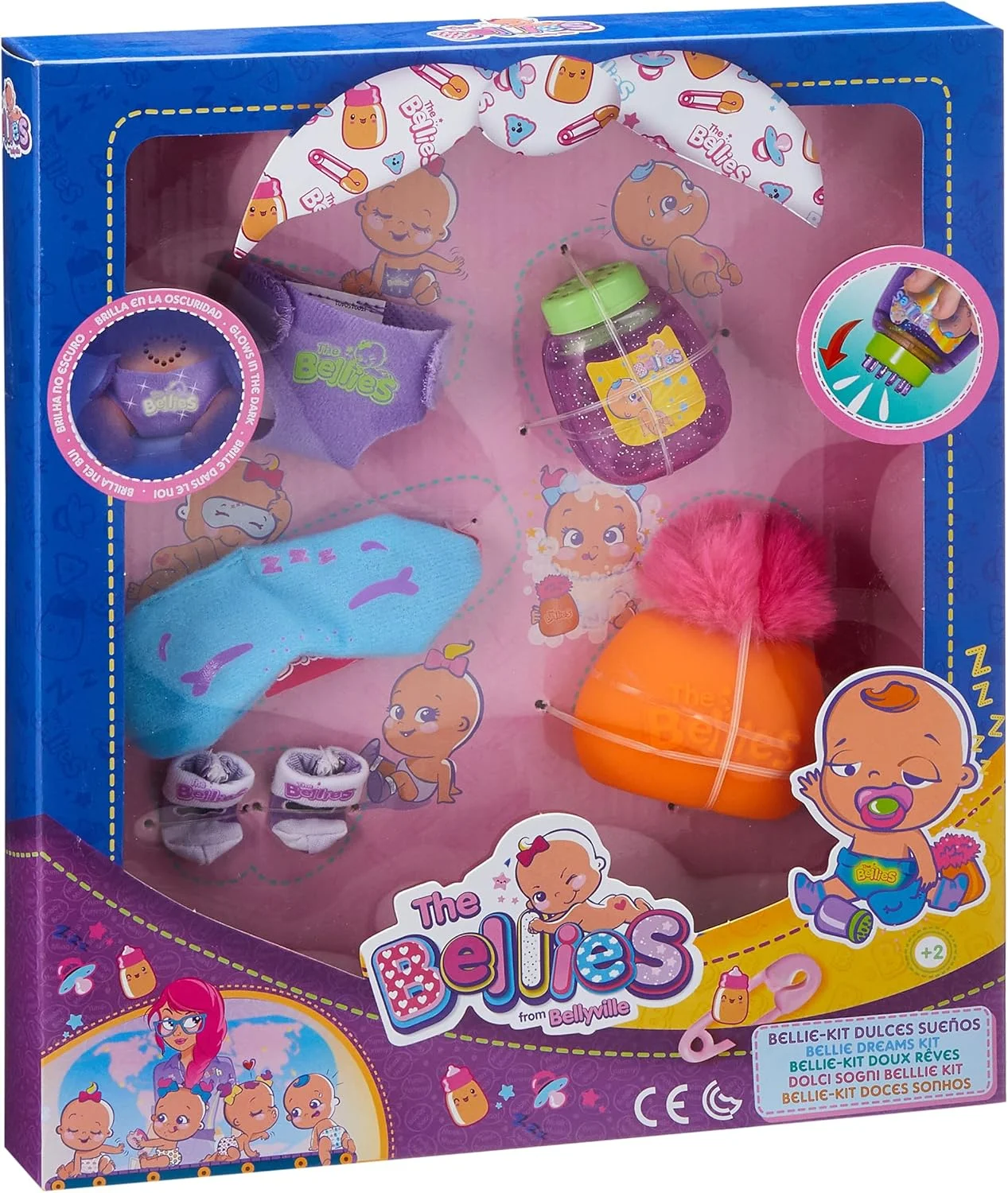 ست عروسک های نوزاد The Bellies From Bellyville - مناسب دختران 3 سال به بالا (مشهور) Única چند رنگ