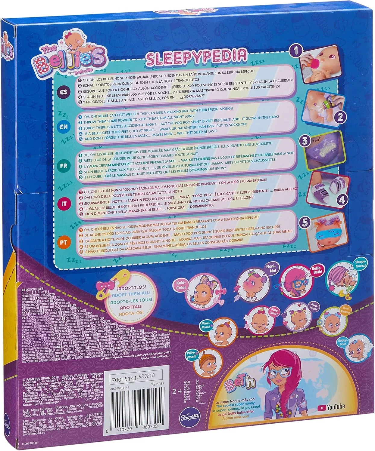 ست عروسک های نوزاد The Bellies From Bellyville - مناسب دختران 3 سال به بالا (مشهور) Única چند رنگ