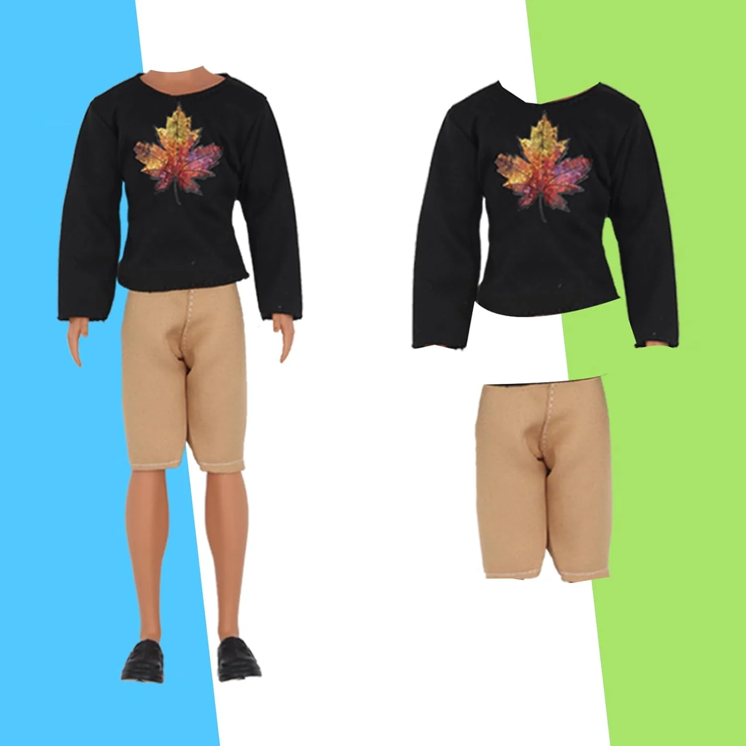 EuTengHao 26 تکه لباس و لوازم جانبی عروسک پسرانه 12 اینچی شامل 20 لباس مختلف پیراهن و شلوار جین برای عروسک پسرانه 12 اینچی، عینک، هدفون، گربه و دوچرخه بزرگ برای عروسک پسرانه 30 سانتی متری