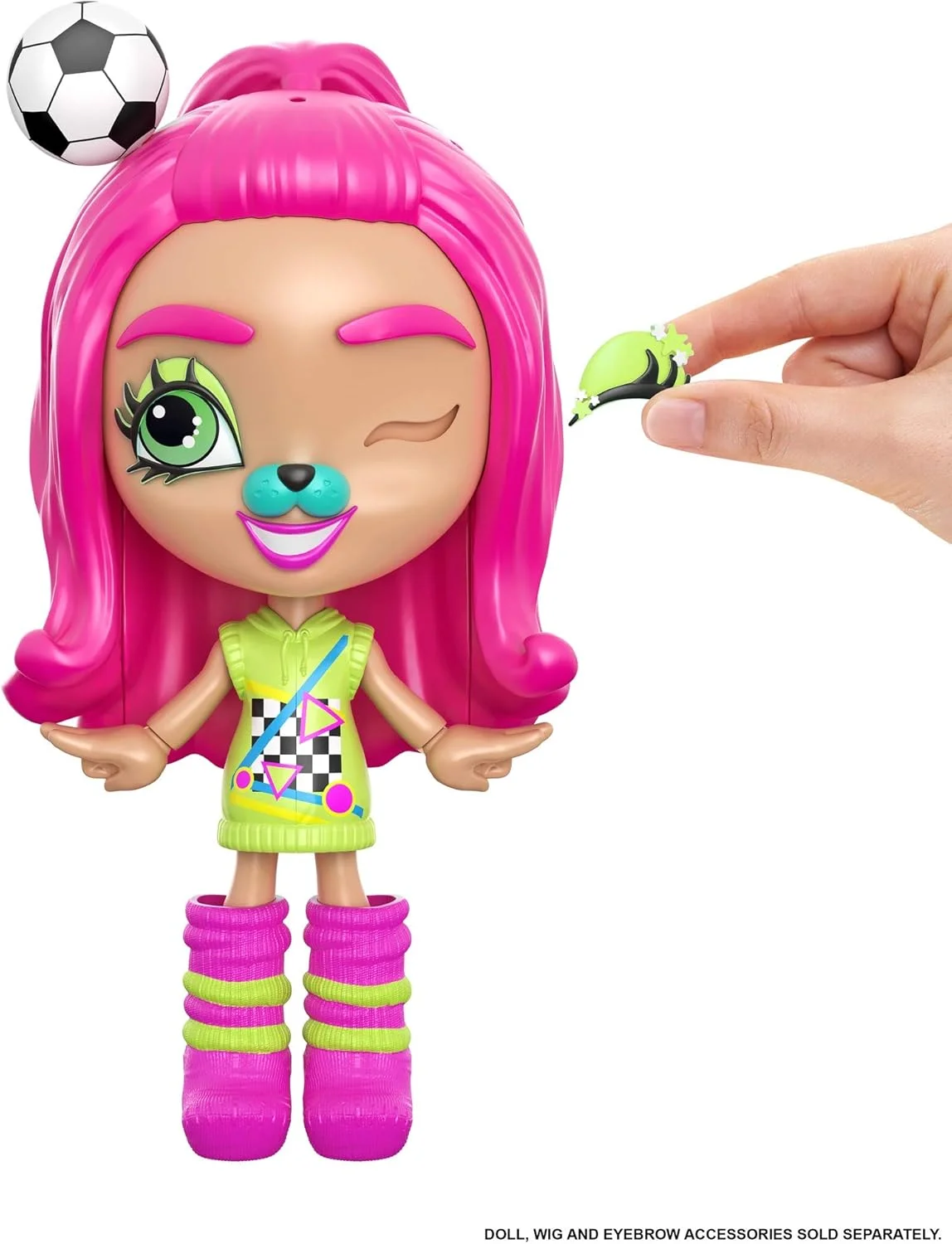 ست لوازم جانبی حالت های مختلف فوتبالیست Lotta Looks متل با قطعات قابل تعویض