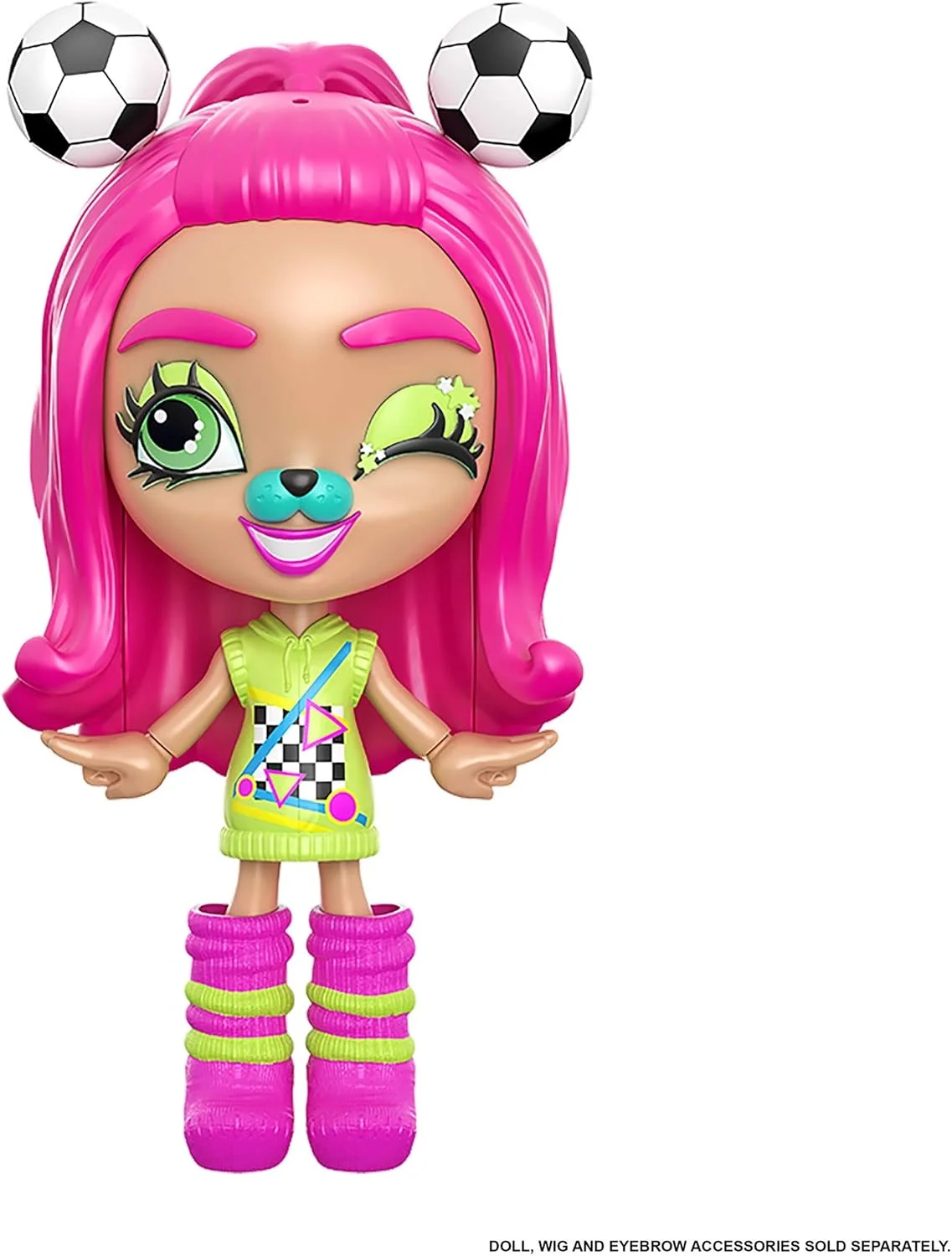 ست لوازم جانبی حالت های مختلف فوتبالیست Lotta Looks متل با قطعات قابل تعویض