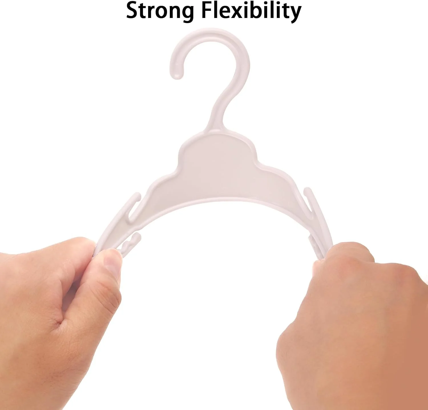 MSYO 𝐌𝐘𝐒𝐎 ۲۰ عدد چوب لباسی لباس عروسک برای عروسک های ۱۸ اینچی - لباس و لوازم جانبی عروسک رنگی (۱۰ سفید و ۱۰ صورتی)