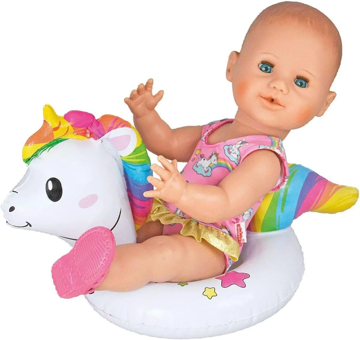 ست شنای تک شاخ هنری هلِس 661 برای عروسک ها، سایز 28-35 سانتی متر، چند رنگ