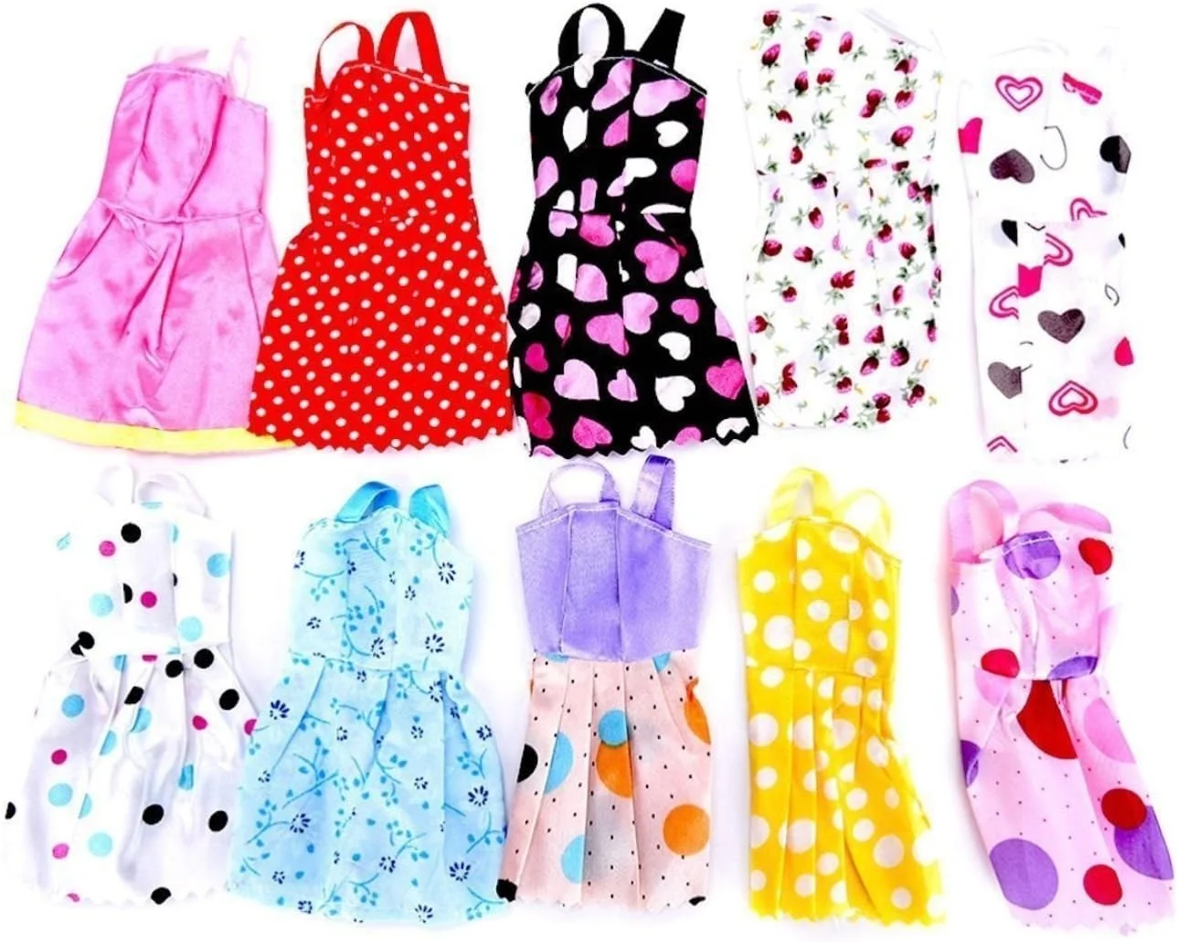 لوازم جانبی عروسک P S Retail - لباس مجلسی شیک و دست ساز 10 تکه برای عروسک 12 اینچی
