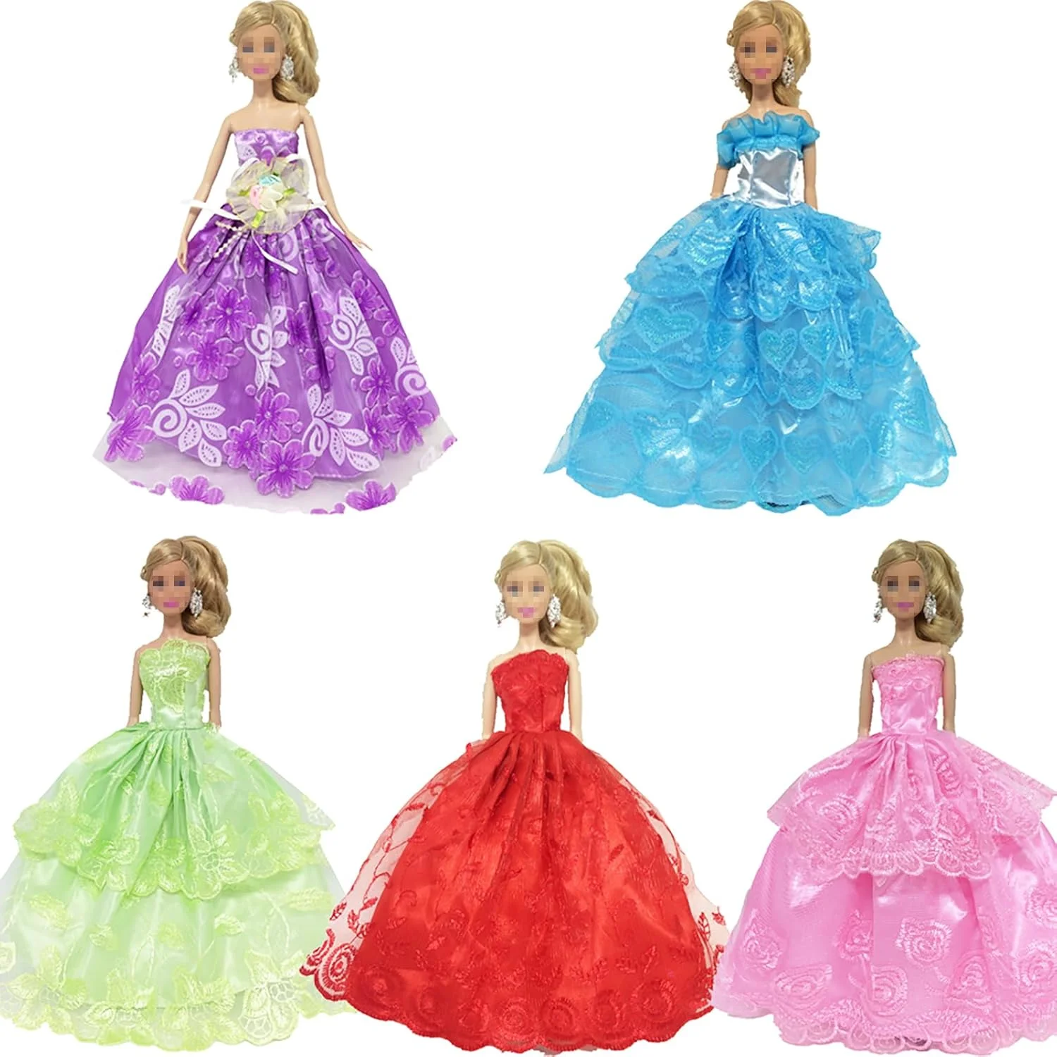 SOTOGO 56 تکه لباس و لوازم جانبی عروسک برای عروسک دخترانه و پسرانه 11.5 اینچی، لباس های مختلف برای مناسبت های مختلف شامل 20 ست لباس عروسک دست ساز/لباس های غیر رسمی/لباس شنا/لباس ورزشی و 18 جفت کفش