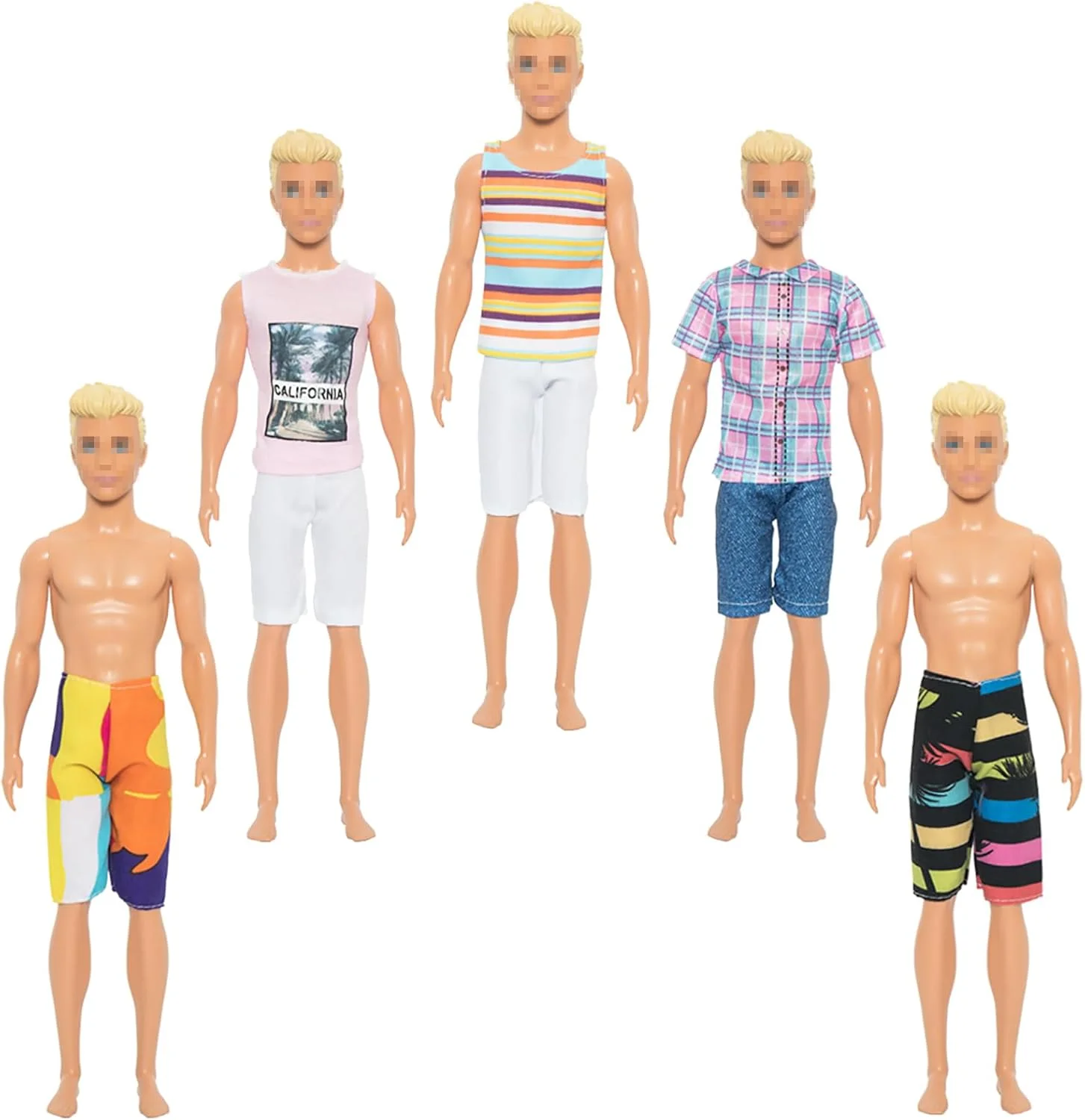 SOTOGO 56 تکه لباس و لوازم جانبی عروسک برای عروسک دخترانه و پسرانه 11.5 اینچی، لباس های مختلف برای مناسبت های مختلف شامل 20 ست لباس عروسک دست ساز/لباس های غیر رسمی/لباس شنا/لباس ورزشی و 18 جفت کفش