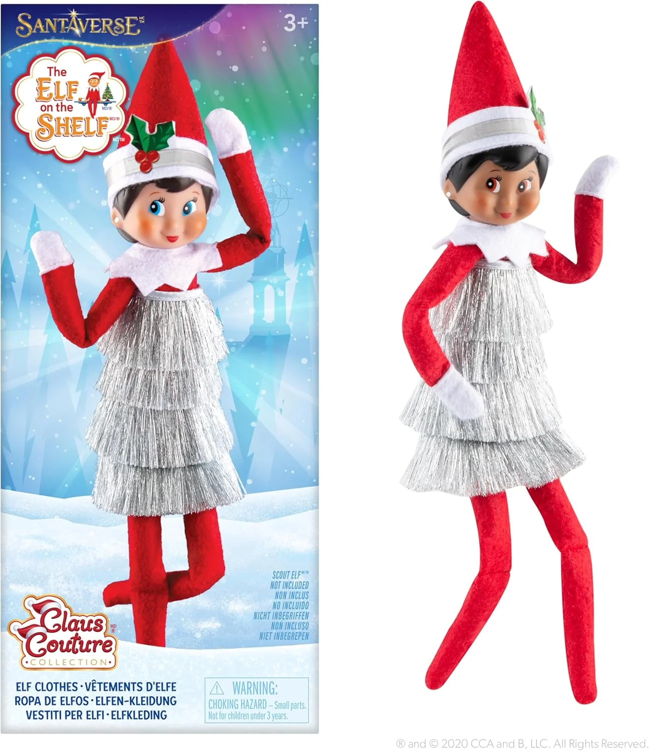 لباس عروسکی الف روی طاقچه مدل Claus Couture Tiny Tinself