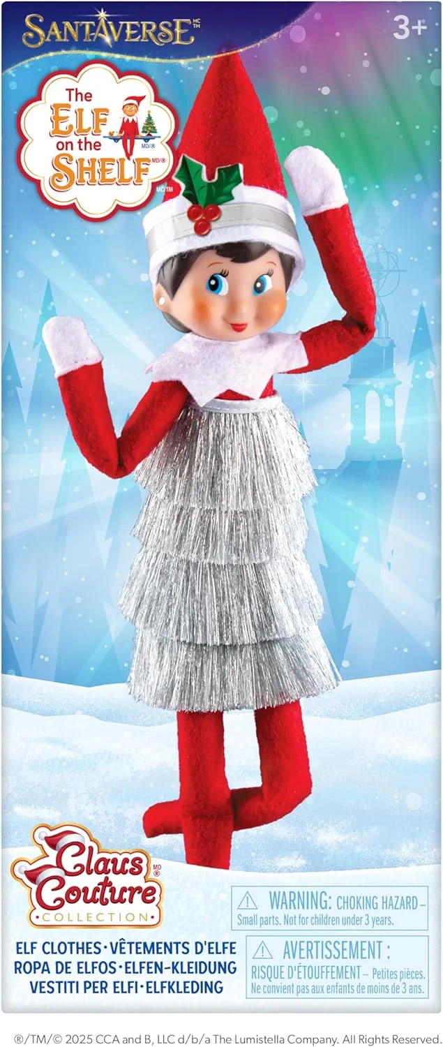 لباس عروسکی الف روی طاقچه مدل Claus Couture Tiny Tinself