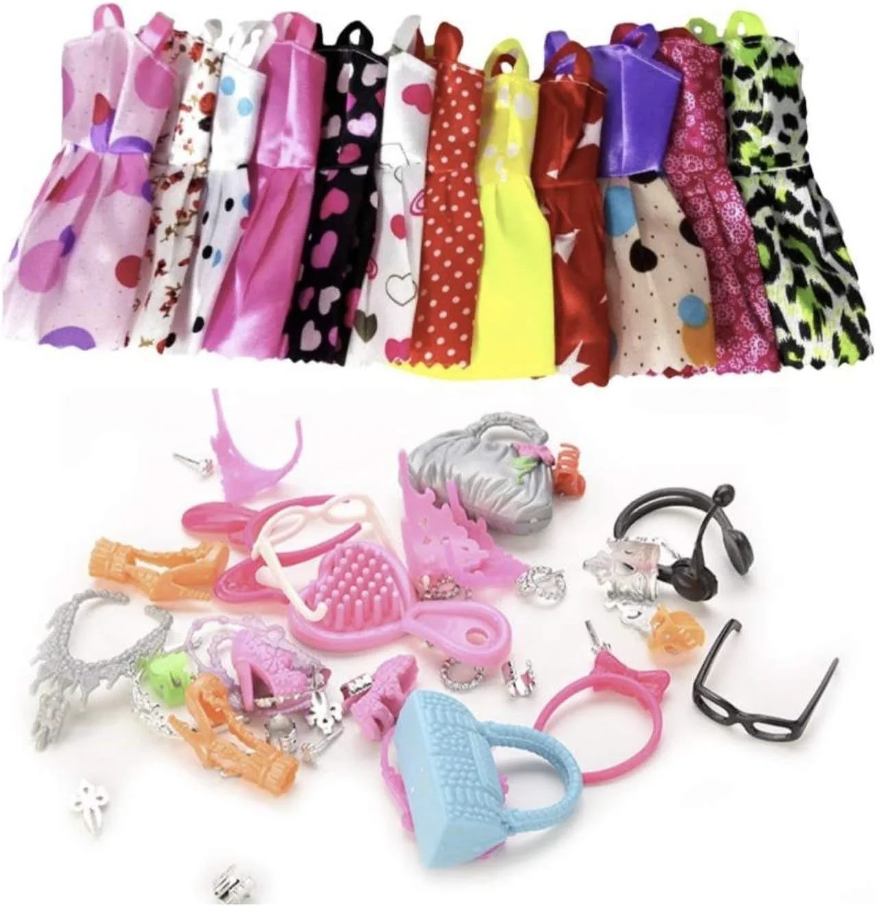 لباس و لوازم جانبی عروسک iDream مدل پارچه ای و توری (چند رنگ)