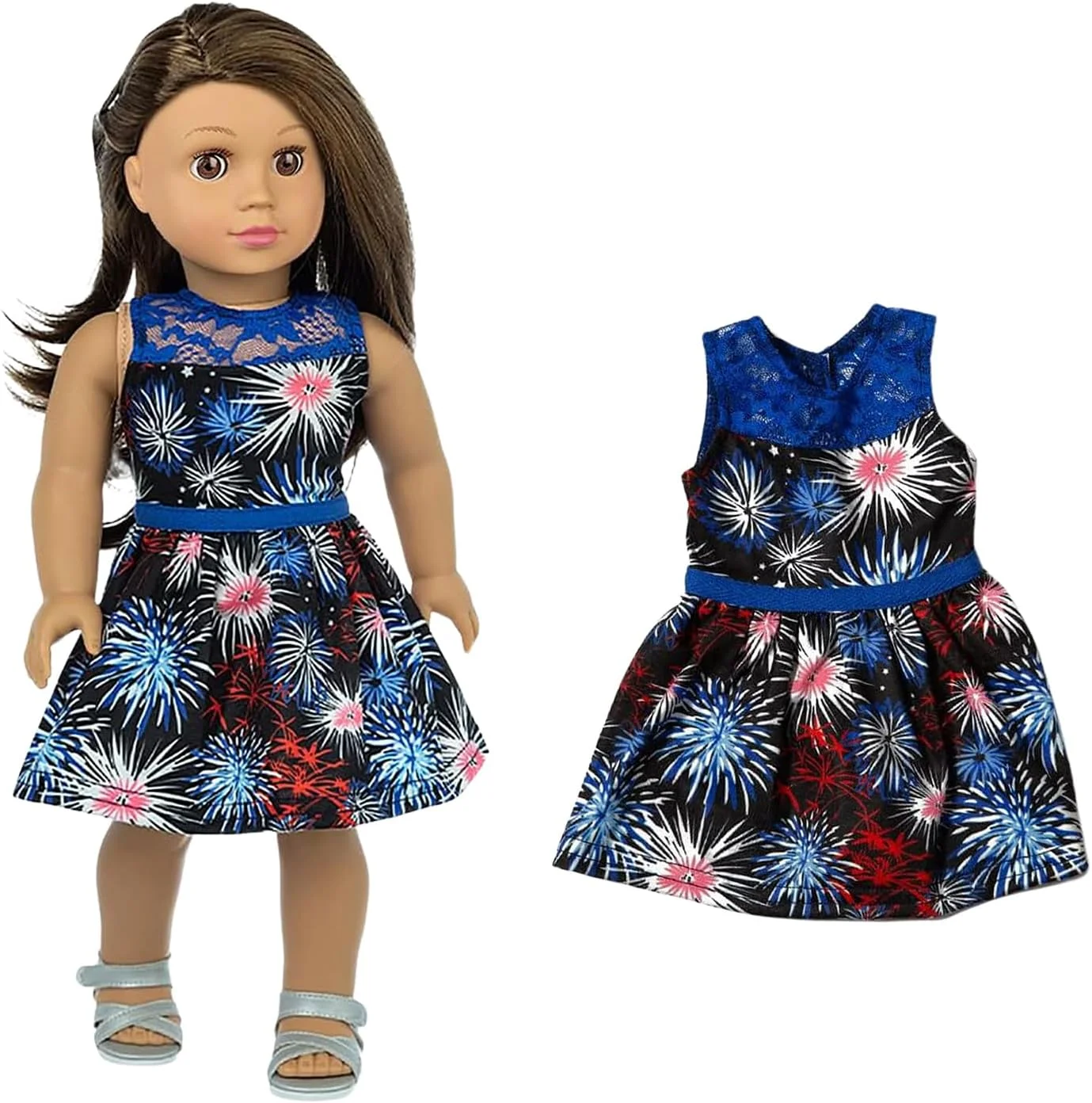 XFEYUE 22 تکه لباس و لوازم جانبی عروسک 18 اینچی، مناسب برای عروسک های دخترانه 18 اینچی آمریکایی - شامل 10 ست لباس عروسک با سبک های مختلف، گیره مو، عینک آفتابی و کیف دستی XFEYUE 22 تکه لباس و لوازم جانبی عروسک 18 اینچی، مناسب برای عروسک های دخترانه 18 اینچی آمریکایی - شامل 10 ست لباس عروسک با سبک های مختلف، گیره مو، عینک آفتابی و کیف دستی