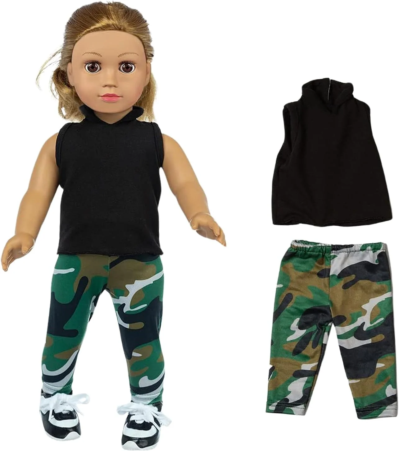 XFEYUE 22 تکه لباس و لوازم جانبی عروسک 18 اینچی، مناسب برای عروسک های دخترانه 18 اینچی آمریکایی - شامل 10 ست لباس عروسک با سبک های مختلف، گیره مو، عینک آفتابی و کیف دستی XFEYUE 22 تکه لباس و لوازم جانبی عروسک 18 اینچی، مناسب برای عروسک های دخترانه 18 اینچی آمریکایی - شامل 10 ست لباس عروسک با سبک های مختلف، گیره مو، عینک آفتابی و کیف دستی